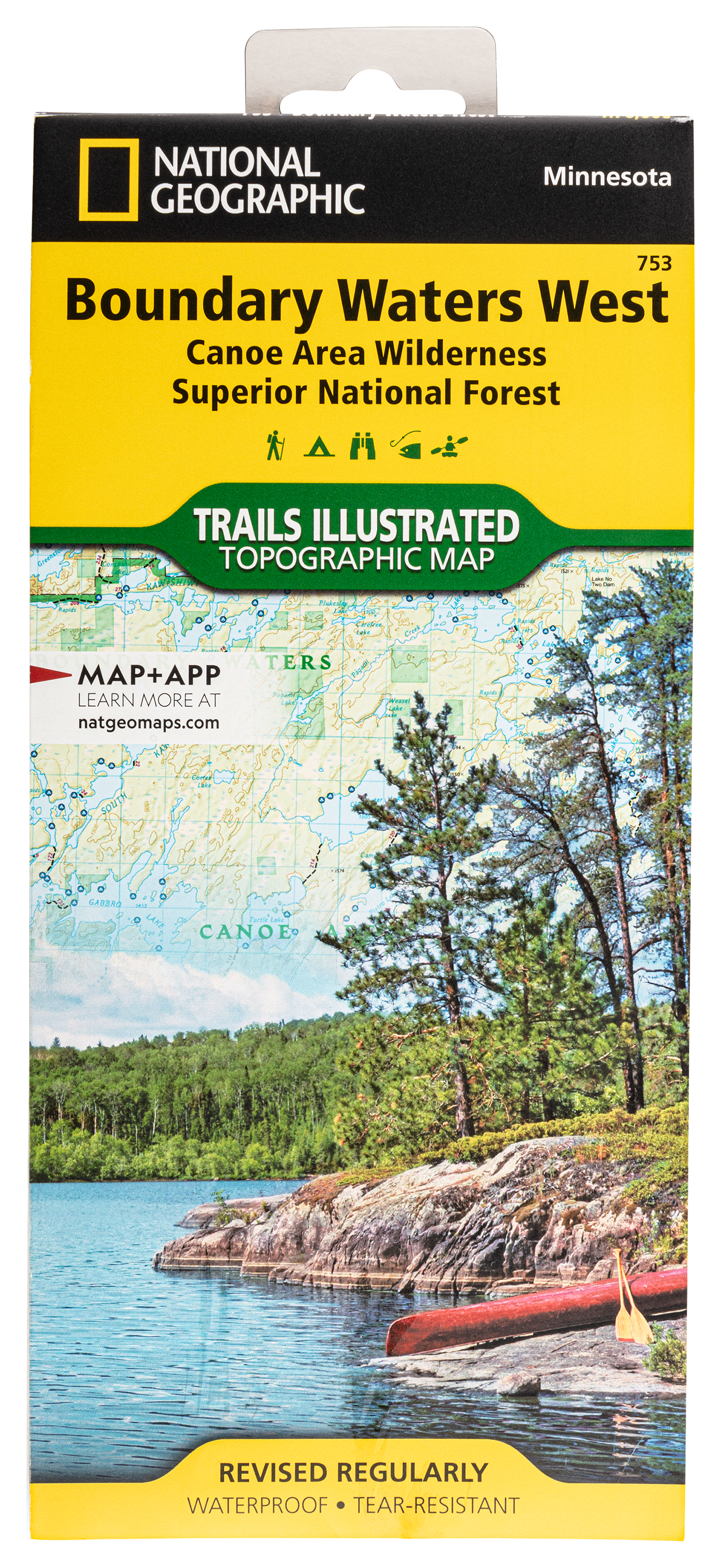 National Geographic National Forests Trails Illustrated Topographic Map Series - Minnesota - Boundary Waters West - Midwest - National Geographic