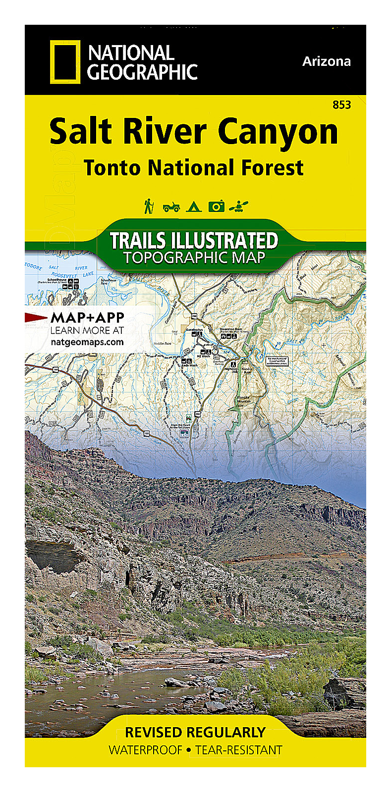 National Geographic National Forests Trails Illustrated Topographic Map Series - Arizona - Salt River Canyon - SW - National Geographic