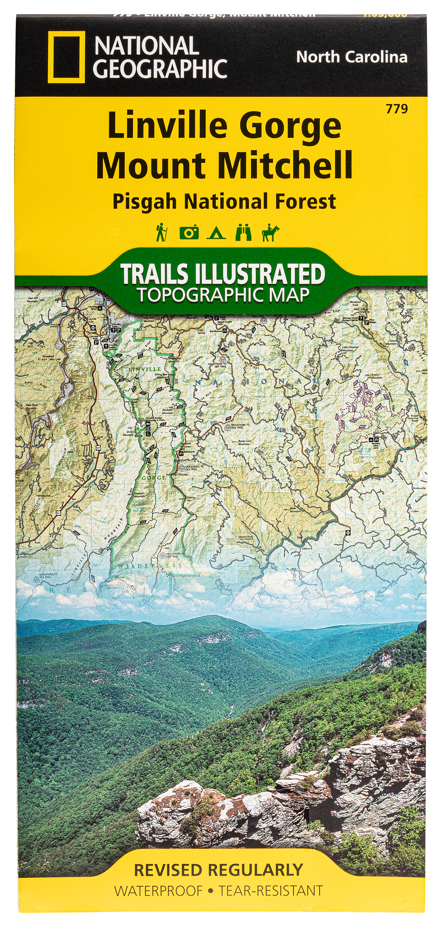 National Geographic National Forests Trails Illustrated Topographic Map Series - NC - Linville Gorge, Mount Mitchell - SW - National Geographic