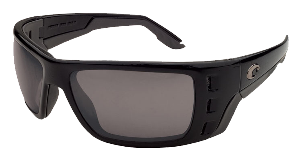 Costa Del Mar Permit 580P Polarized Sunglasses - Matte Black/Gray