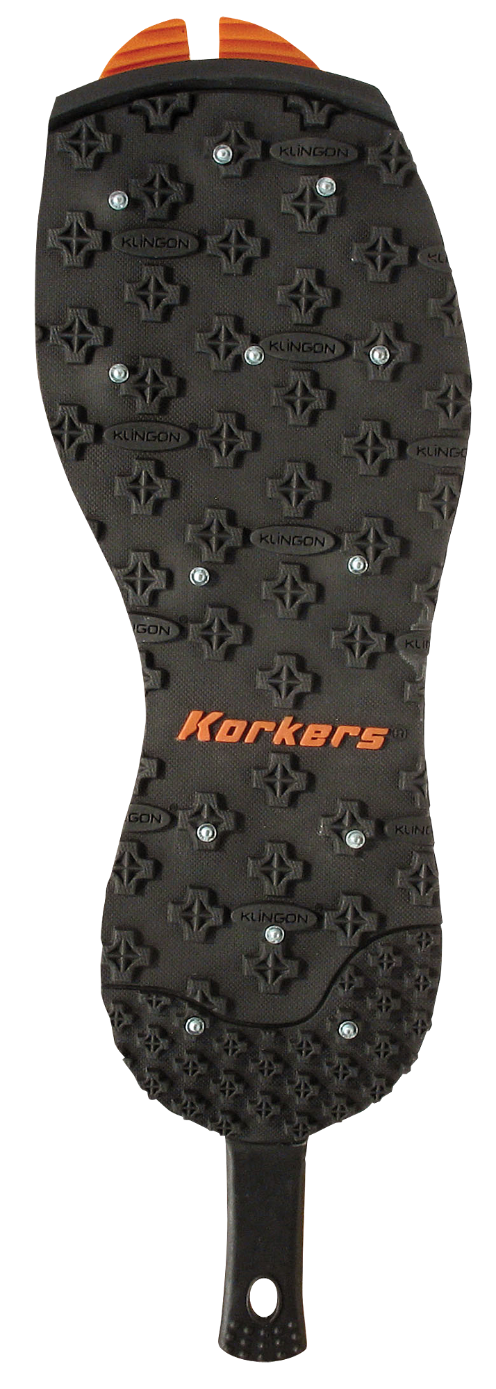 Korkers OmniTrax Studded Kling-On Sticky Rubber Soles for Men - Black/Orang