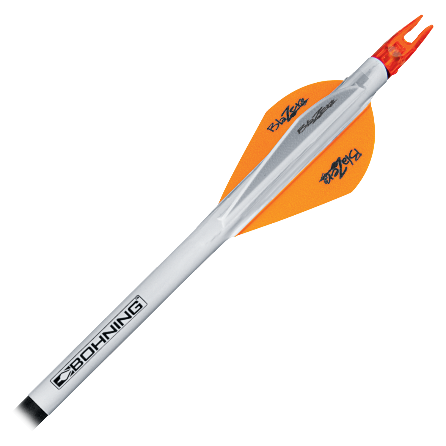 Bohning Blazer Shrink Fletch Vanes - Neon Orange - 6 pack - Blazer Vanes By Bohning