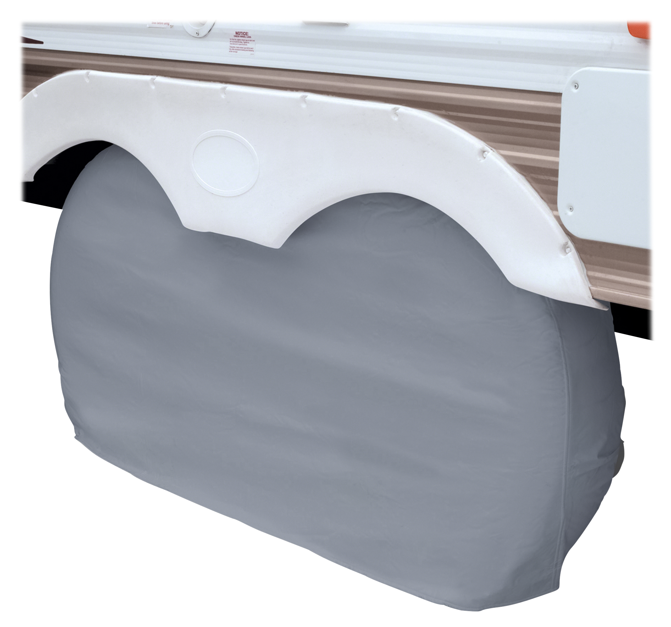 Classic Accessories RV Dual Axle Wheel Covers - Gray - S Up to 27