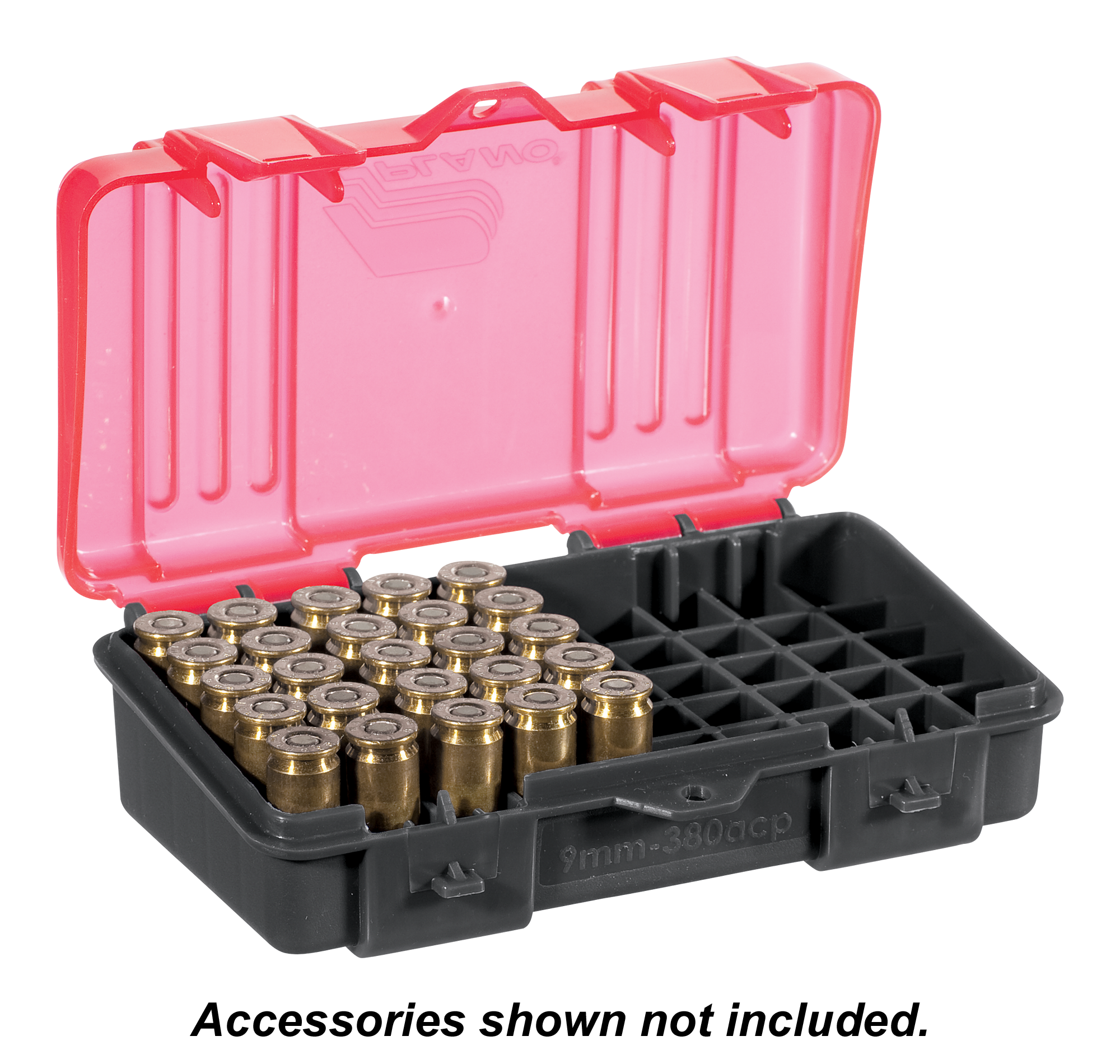 Plano Handgun Hinged-Top 50 Round Ammo Box - 9mm/.380 ACP - Plano