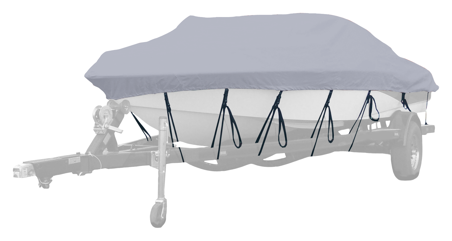 Image of Westland Select Fit Boat Cover for Aluminum Jon Boats with V-Shaped Front - Arctic Silver - 13'6″-14'5″