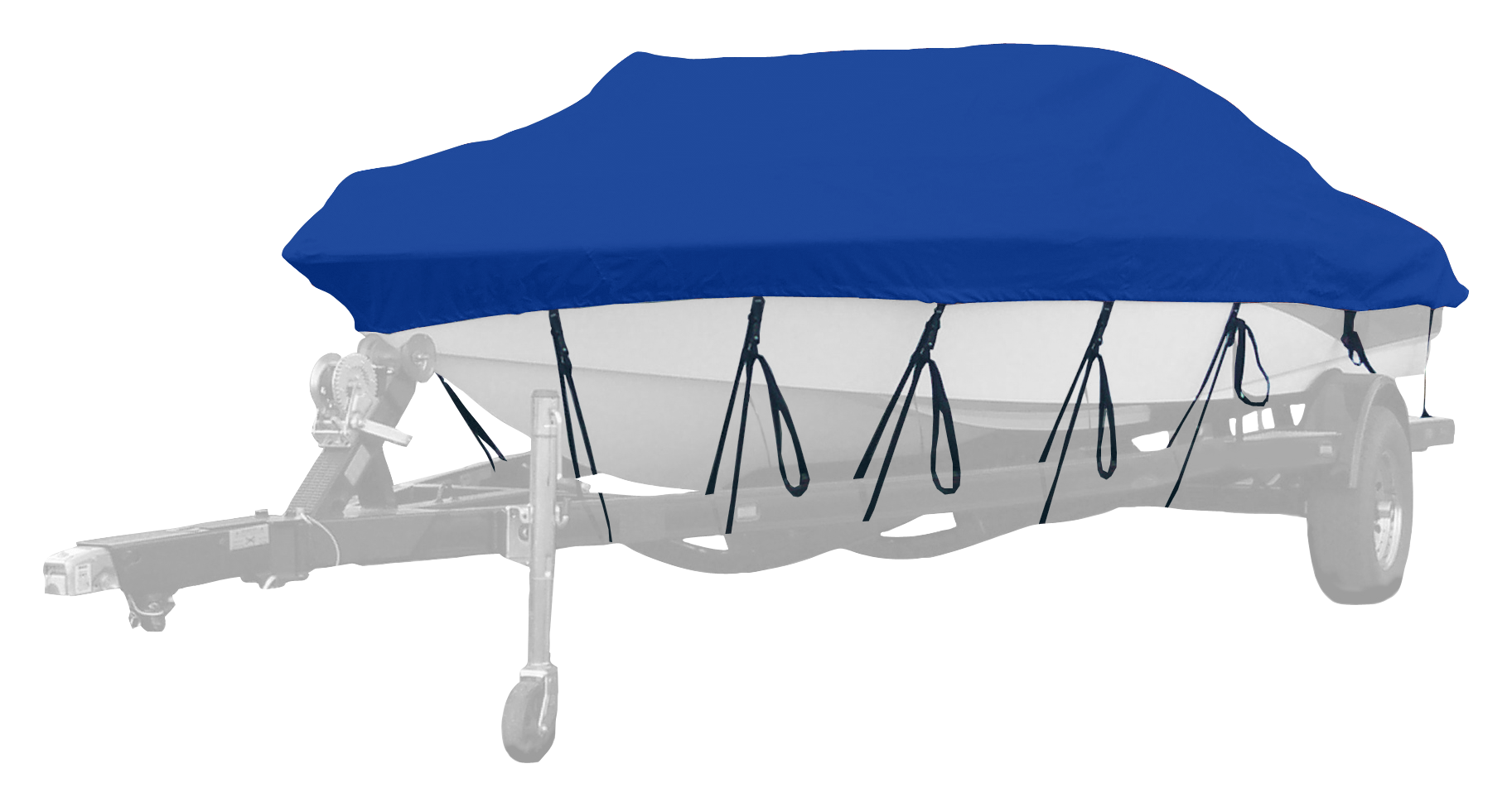 Image of Westland Select Fit Boat Cover for Aluminum Jon Boats with V-Shaped Front - Sharkskin Blue - 13'6″-14'5″