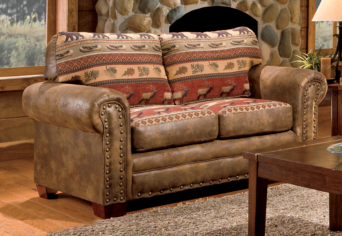 The Lodge Collection Love Seat - Sierra Lodge