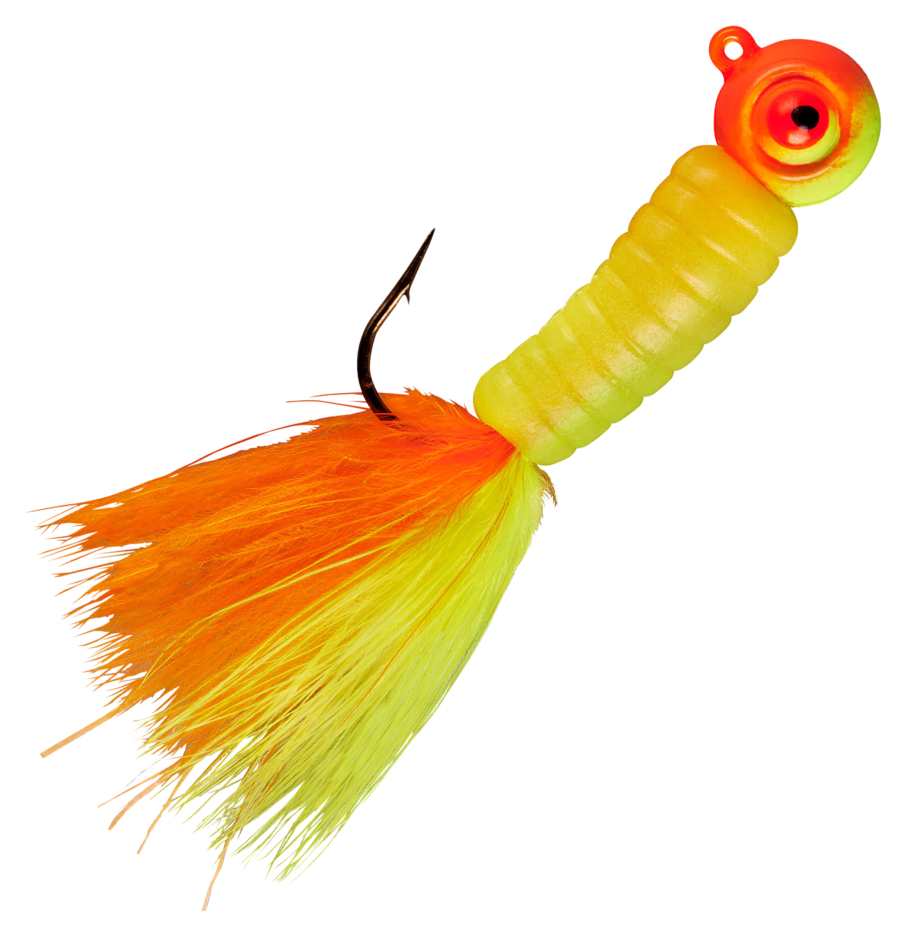 Lindy Fuzz-E-Grub Jig - 1/8 oz. - Citrus Chub