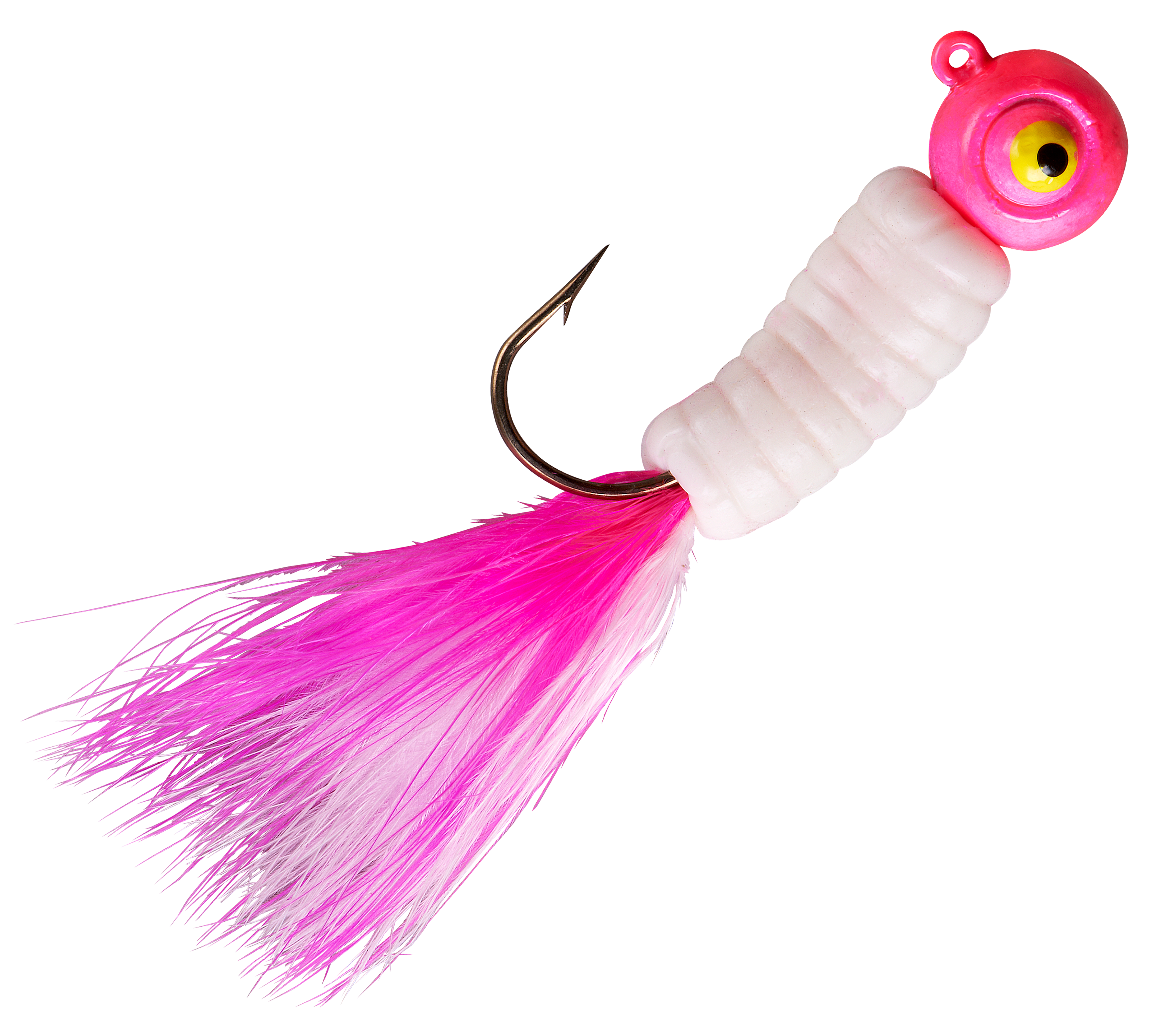 Lindy Fuzz-E-Grub Jig - 1/4 oz. - Pink White