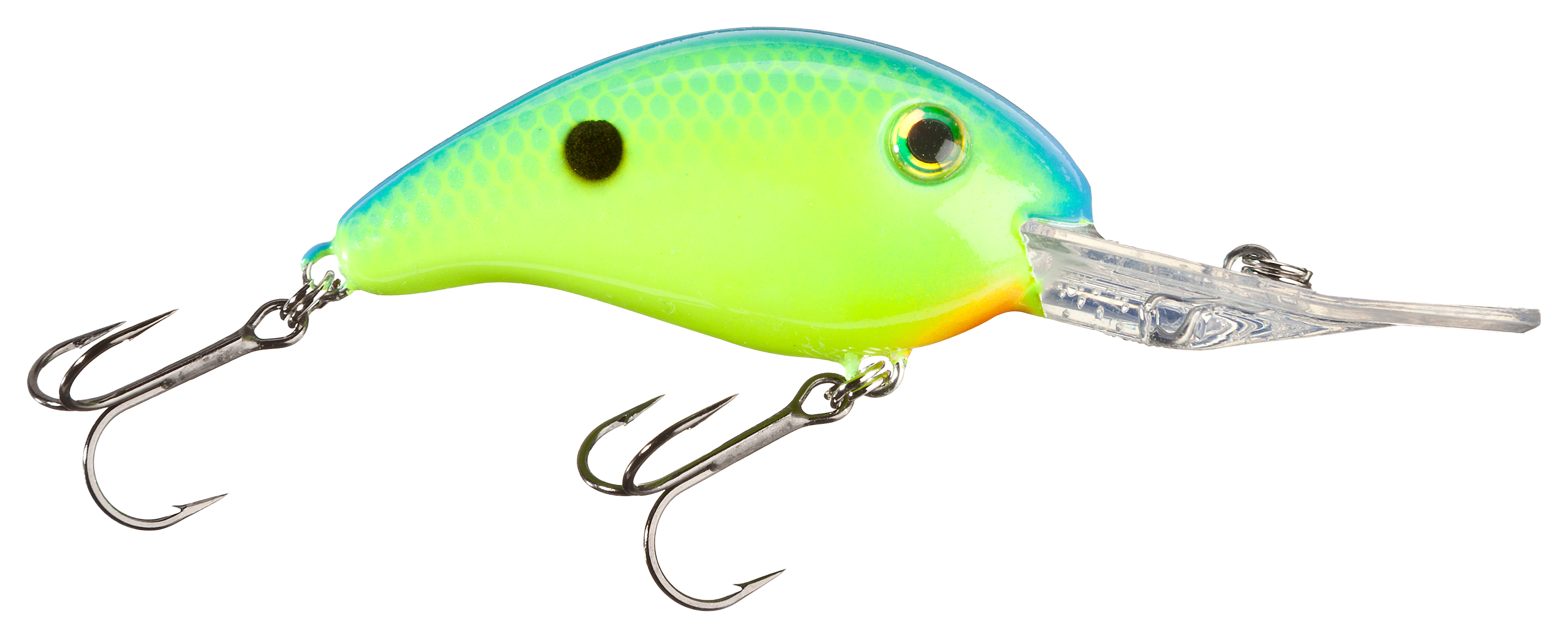 Image of Strike King 3XD Series Pro-Model Crankbait - 2'- Powder Blue Back/Chartreuse