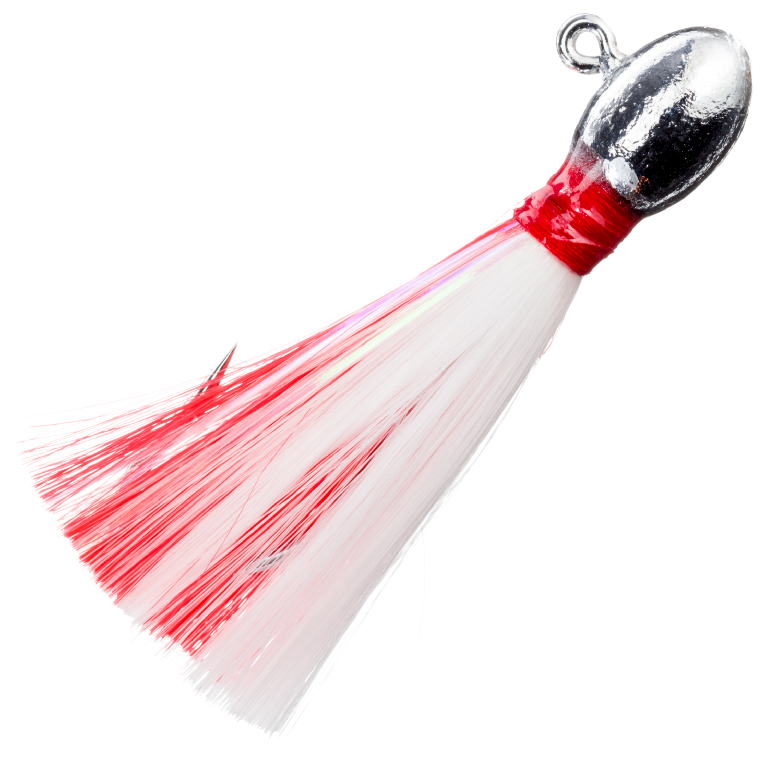 Buccaneer Pompano Jig - 1/4 oz. - Chrome/Red/White