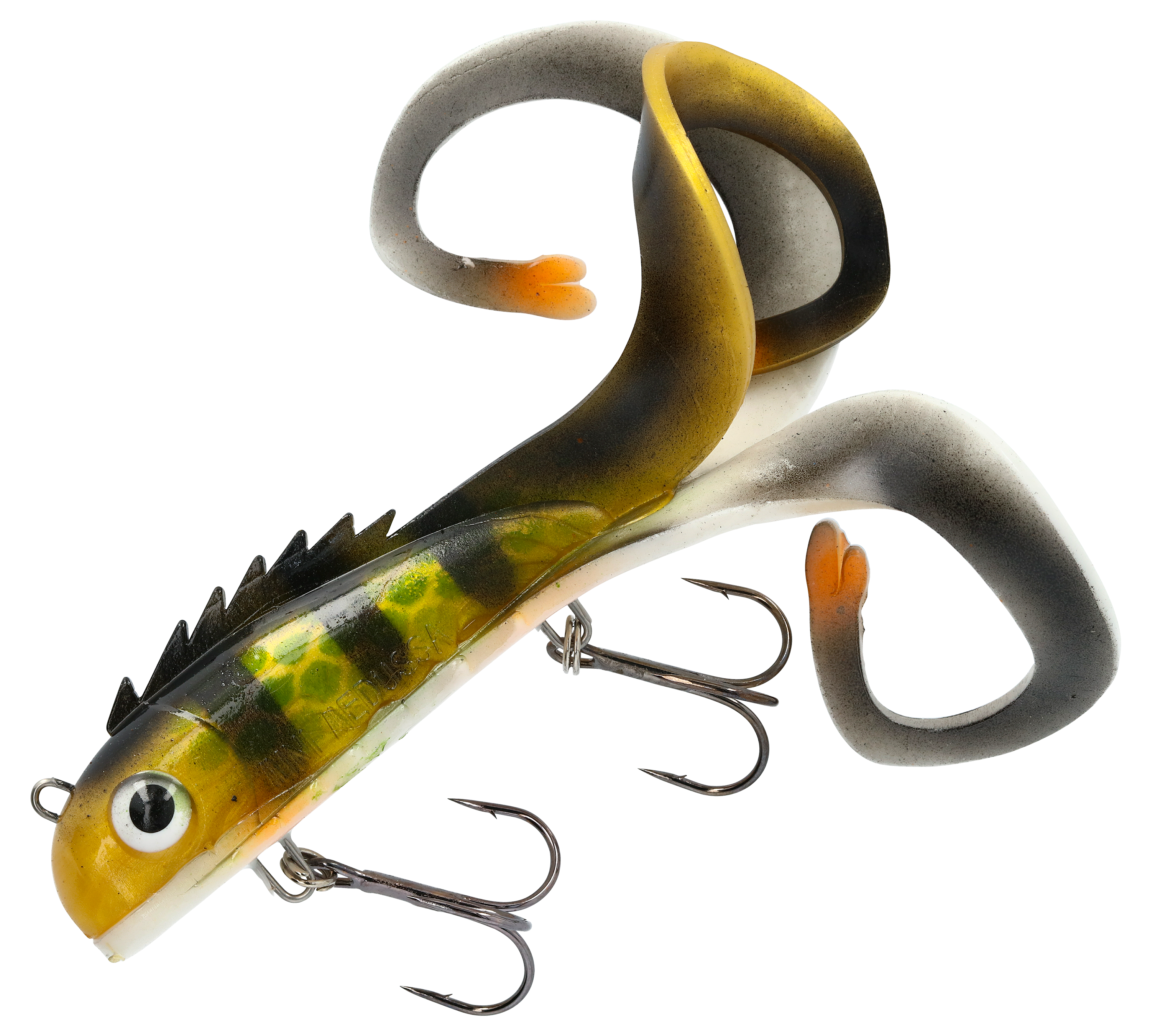 Image of Chaos Tackle Mini Medussa Swimbait - 9″ - Hot Perch