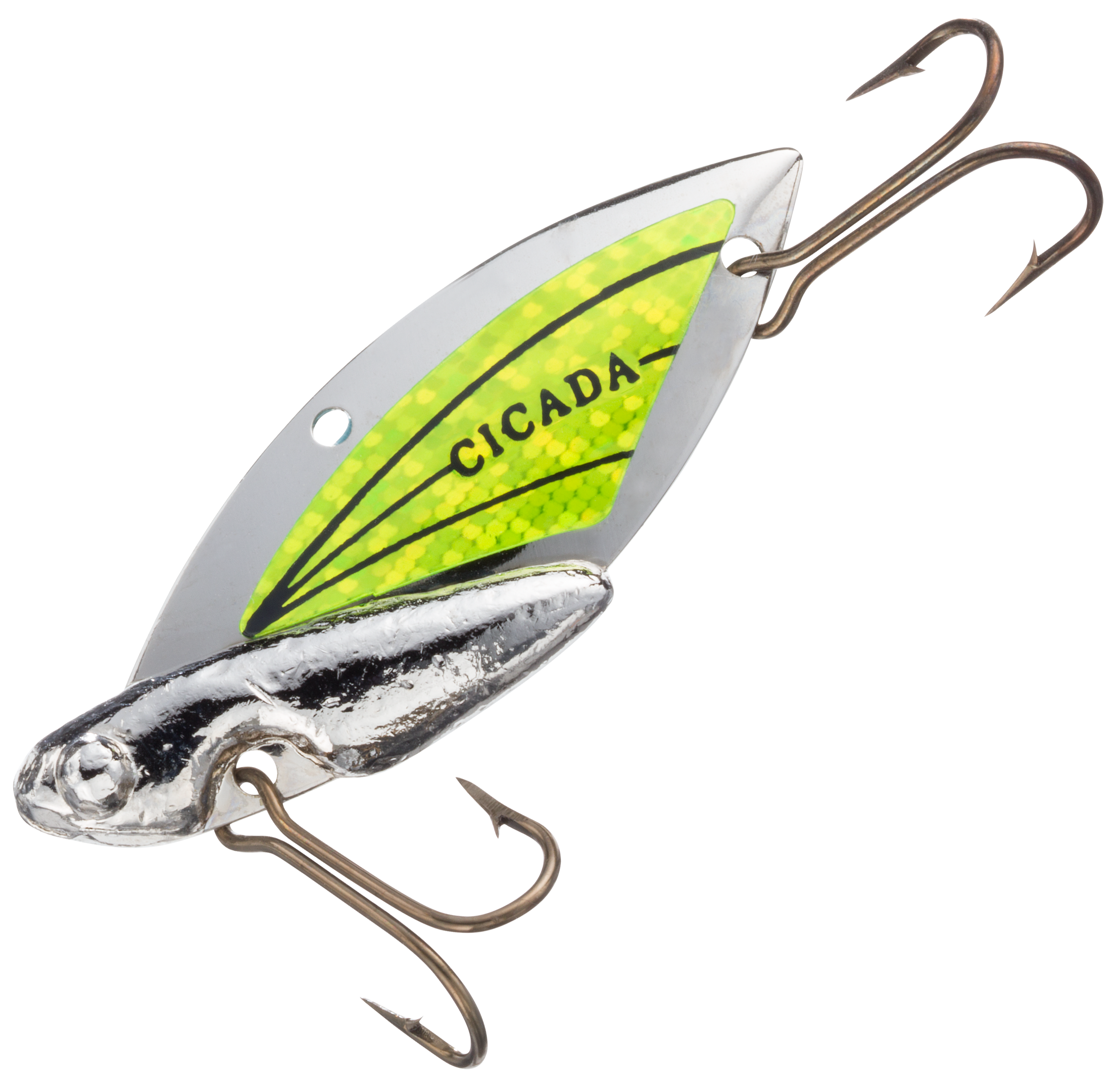 Reef Runner Cicada - 2 - Silver/Chartreuse