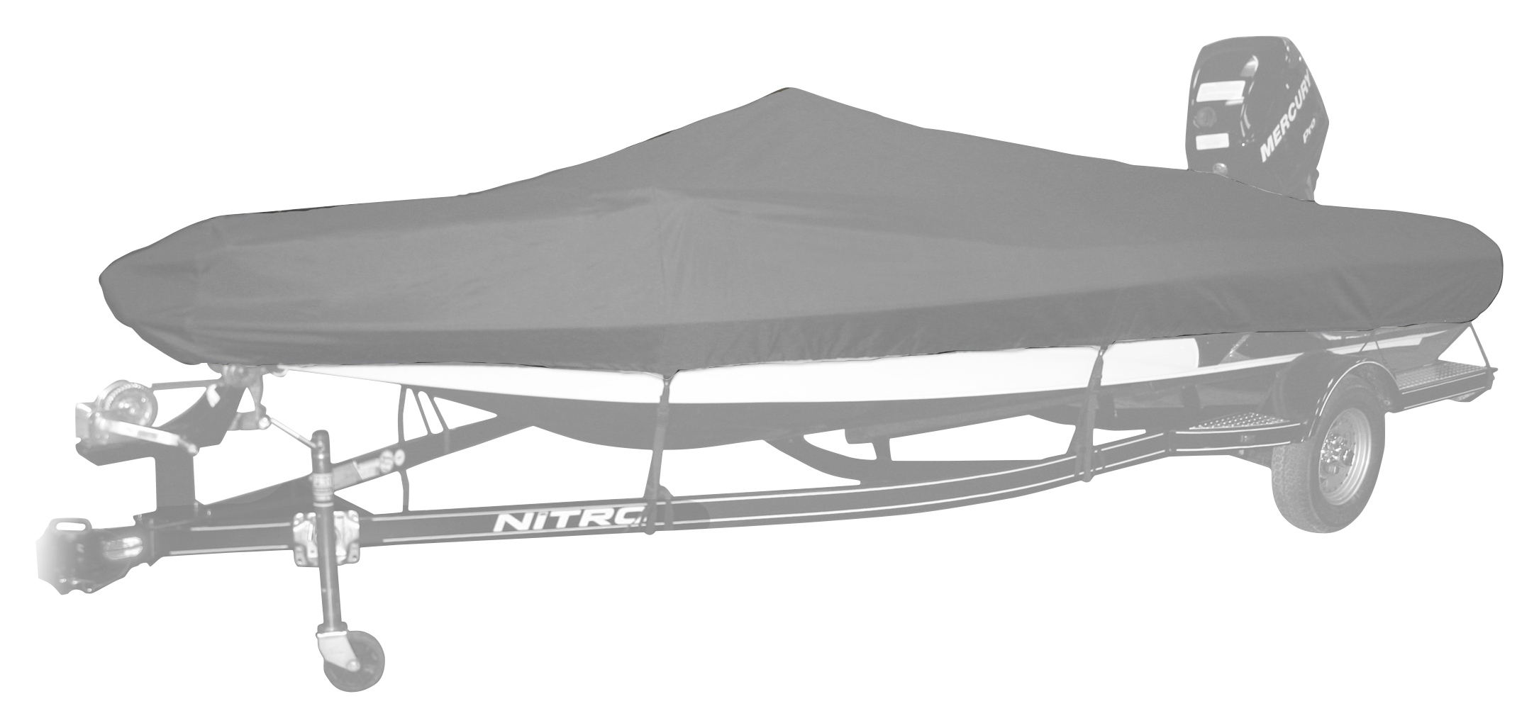 Bass Pro Shops Select Fit Hurricane Boat Cover by Westland for Pro Bass Boats with Outboard - Gray - 15'6' to 16'5'