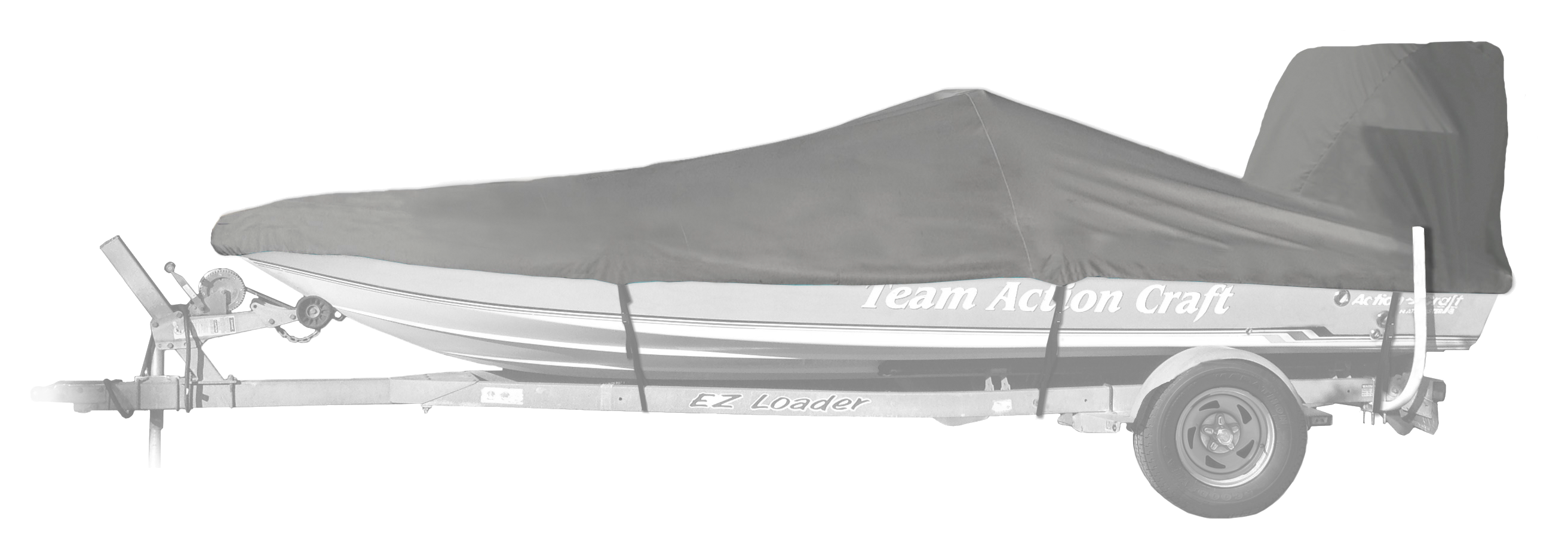Bass Pro Shops Select Fit Hurricane Boat Cover by Westland for Flat Bottom Boats with Outboard - Gray - 18'6' to 19'5'