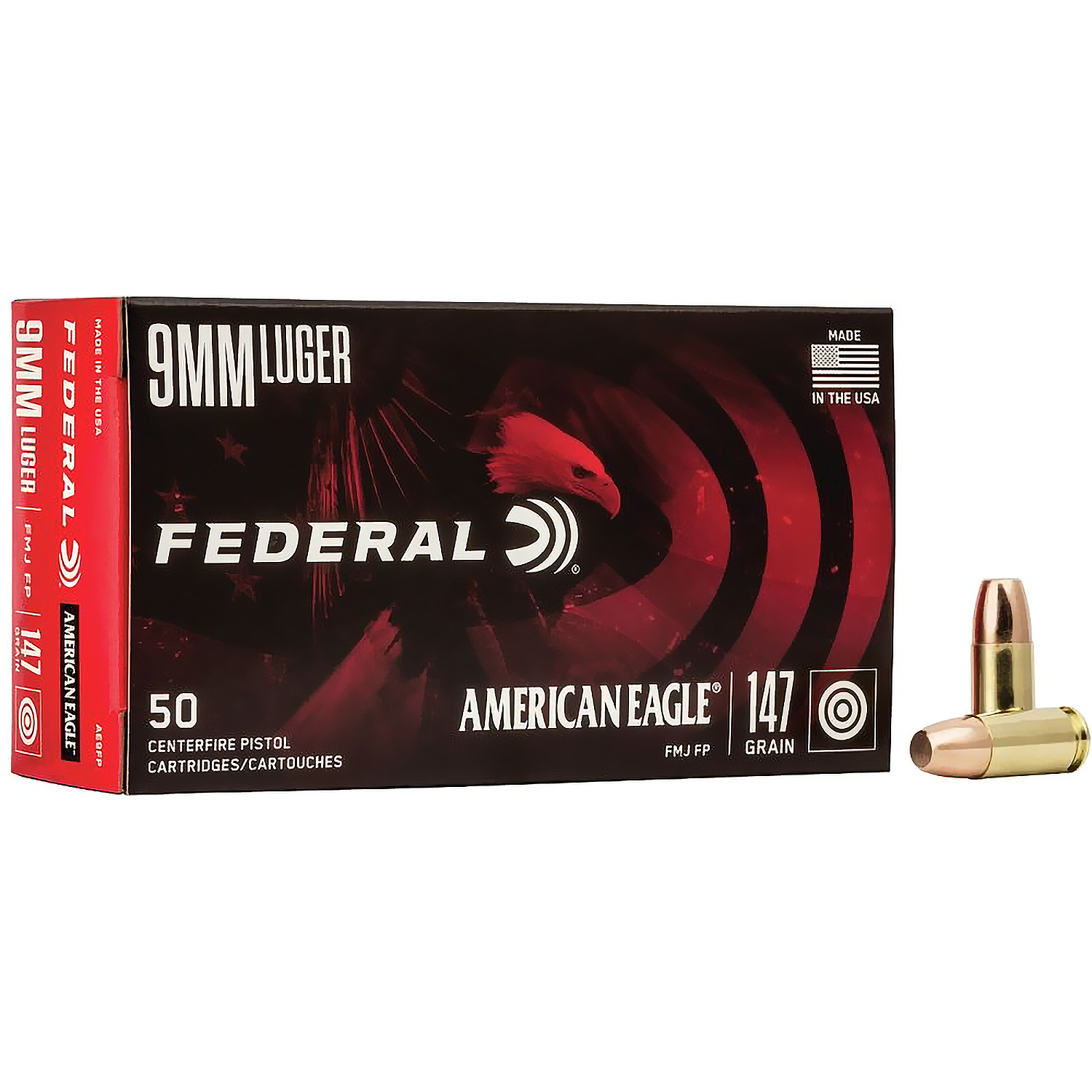 Federal American Eagle .40 S&W 180 Grain FMJ Centerfire Handgun Ammo
