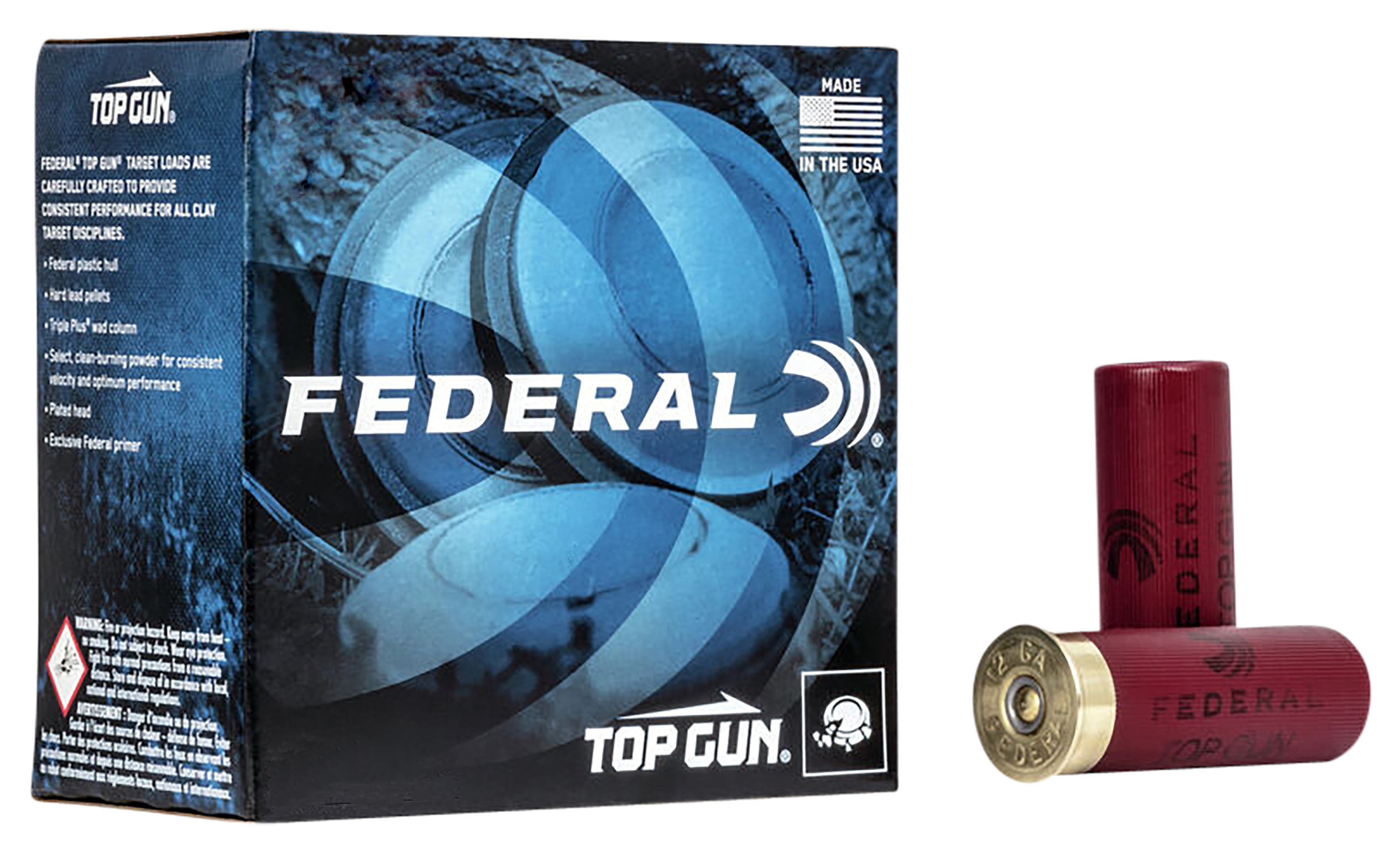 Federal Top Gun Target Load Shotshells - Velocity 1200 - 12 Gauge - #7.5 Shot - 250 Rounds - Federal