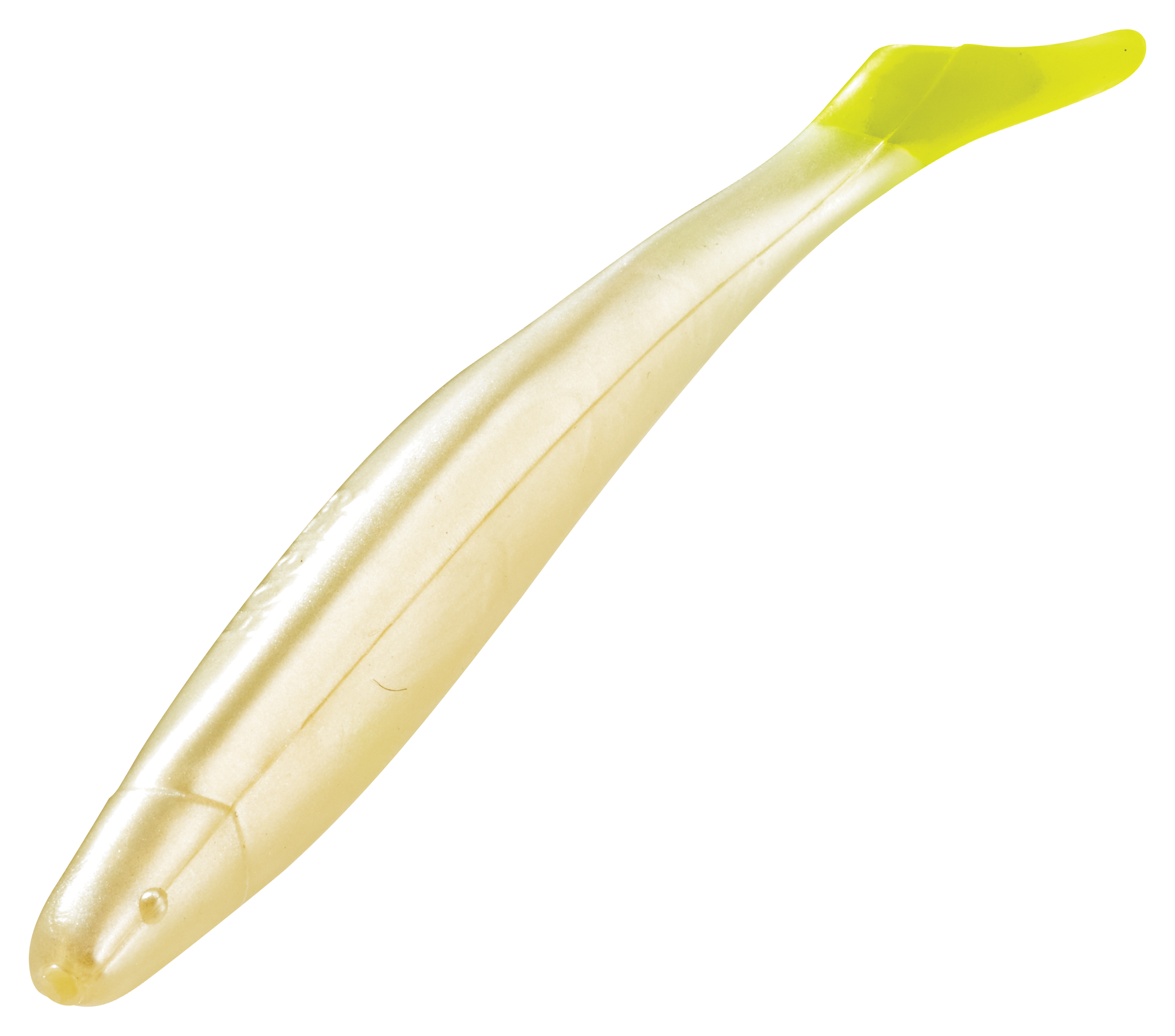 Hogie Lures Super Minnow - 5 - Pearl/Chartreuse Tail