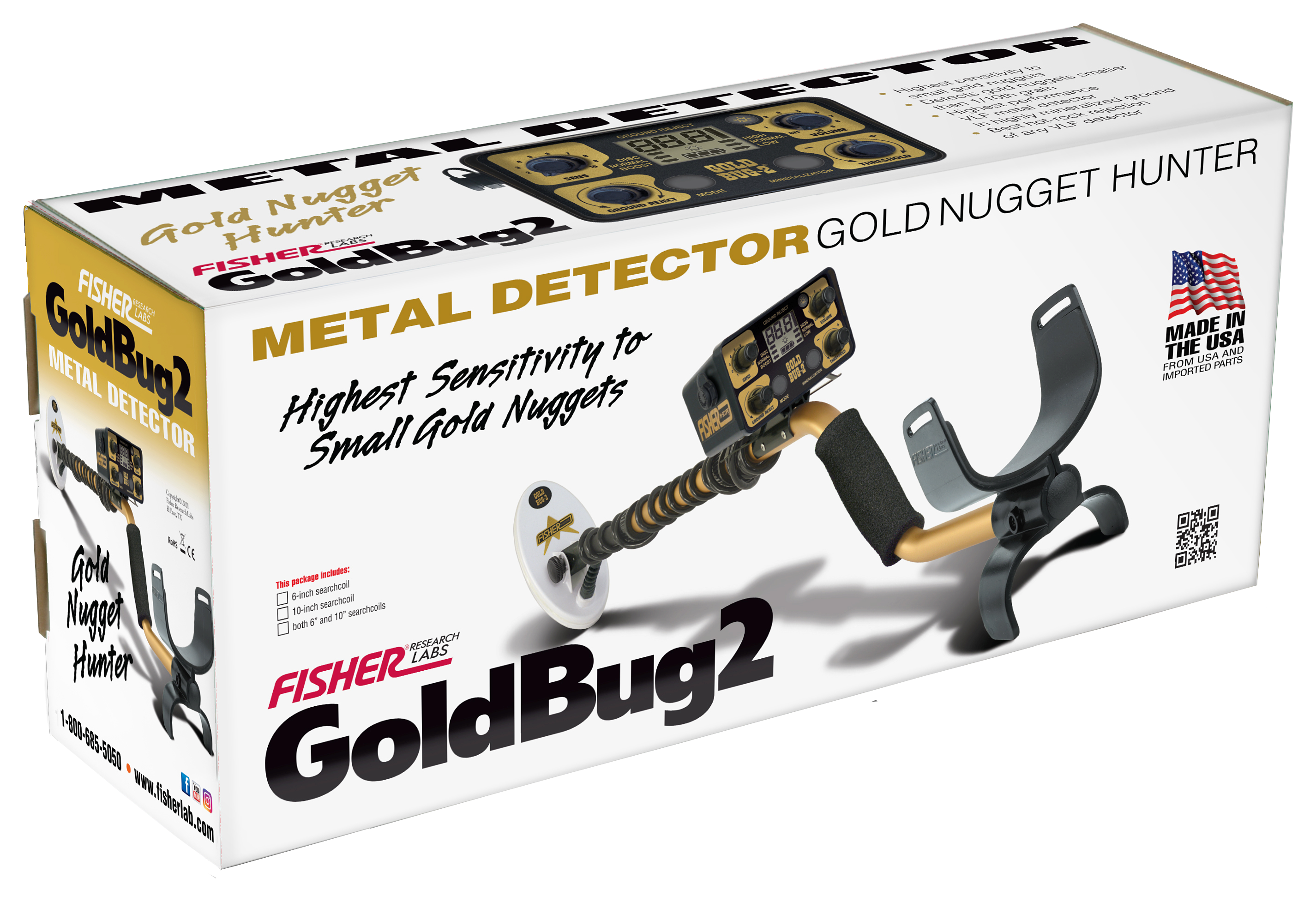 Fisher Labs Gold Bug 2 Metal Detector Combo