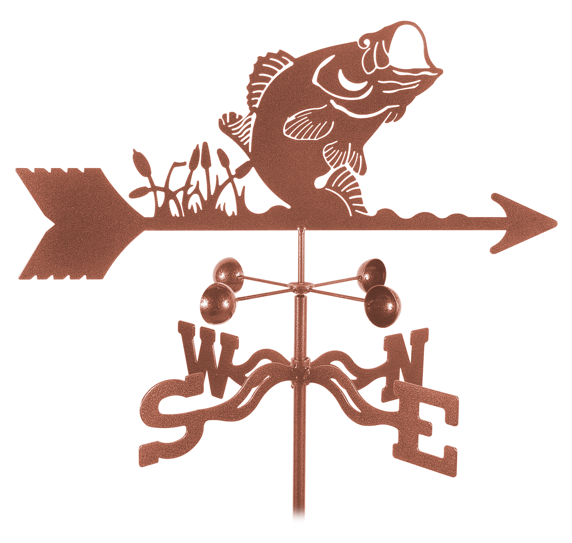 EZ Vane Bass Weathervane - Garden