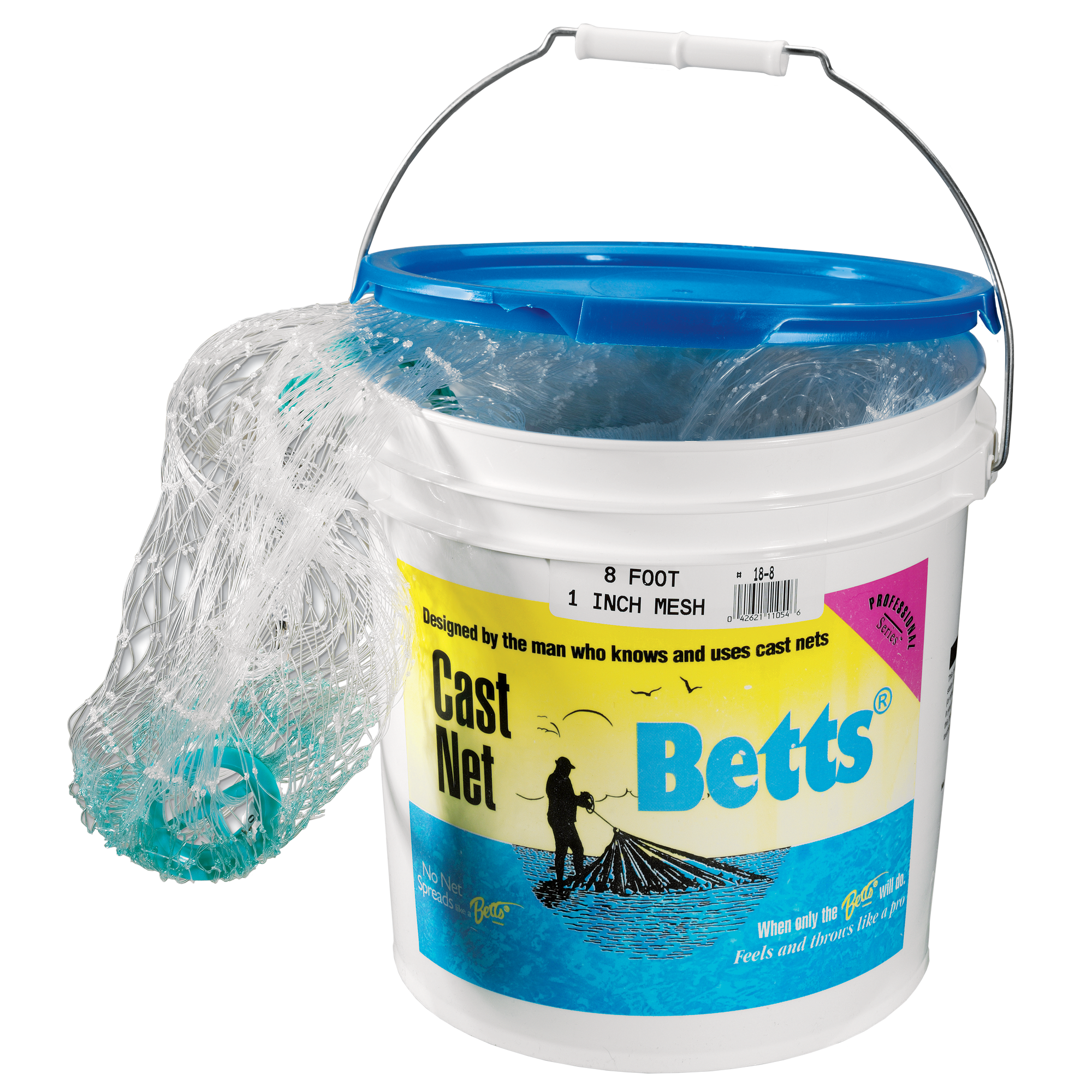 Betts Mullet Cast Net - 6' - 1″ Mesh