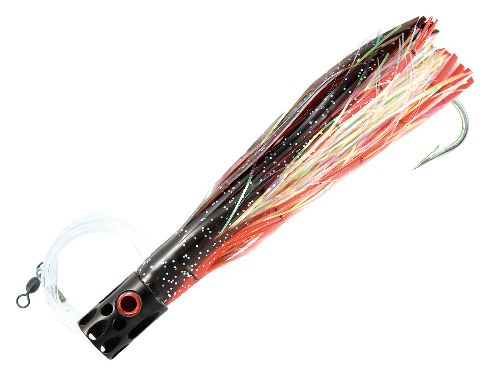 Billy Baits Rigged Turbo Whistler - Black/Red/Pearl