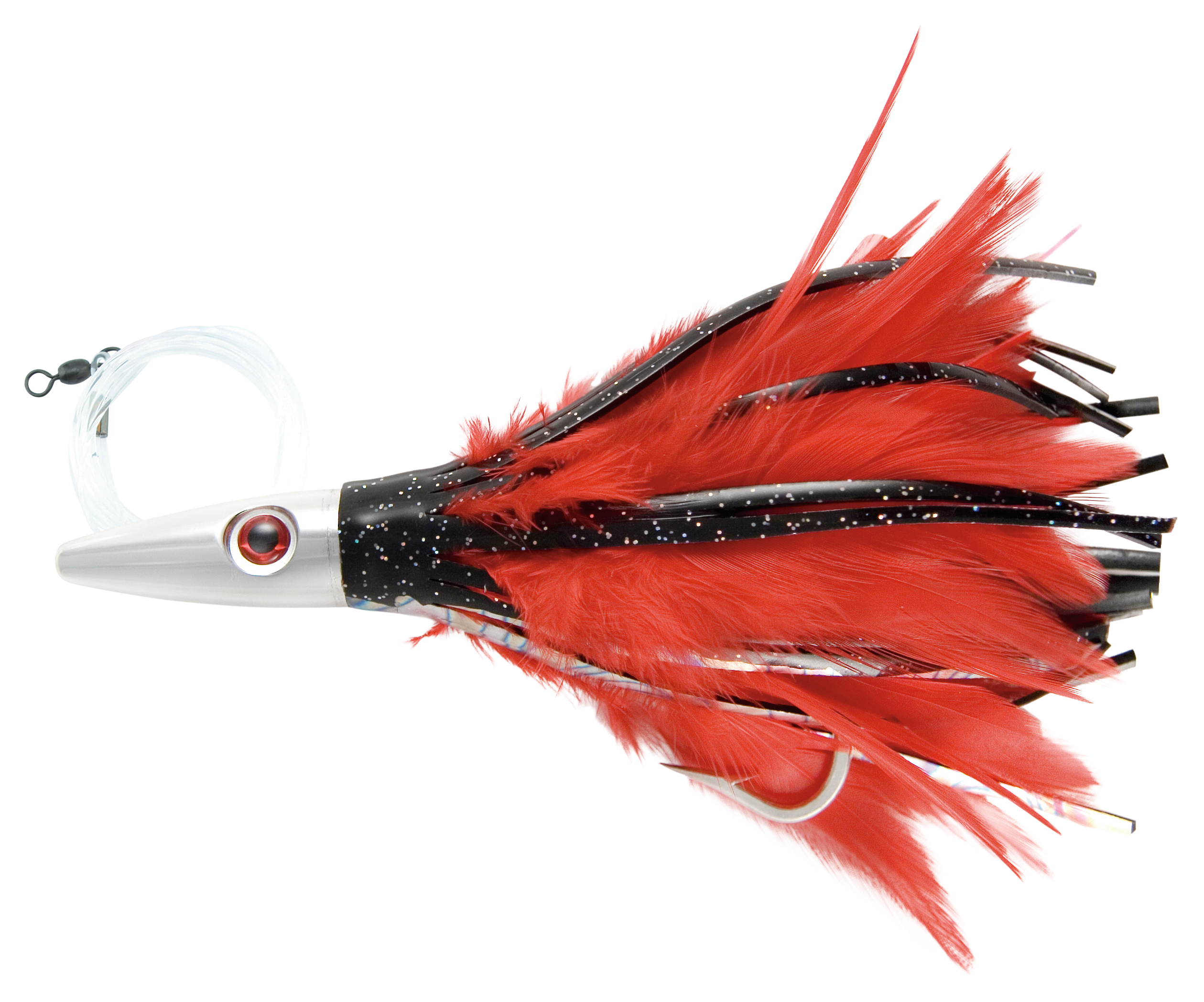 Billy Baits Rigged Ahi Slayer - 5 - Black/Red