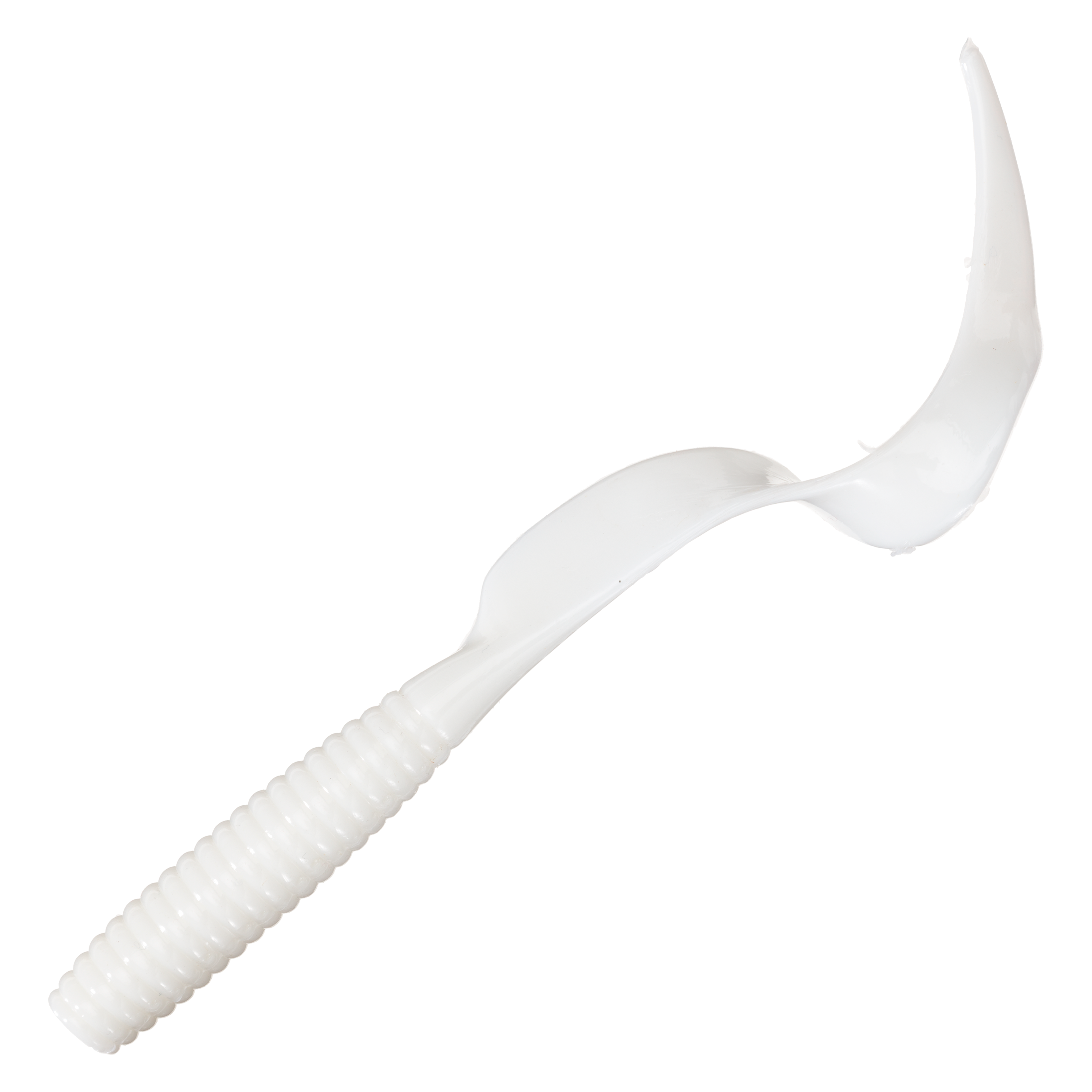 Image of Bass Pro Shops XPS Muskie Single Tail Grub - 8″ - White