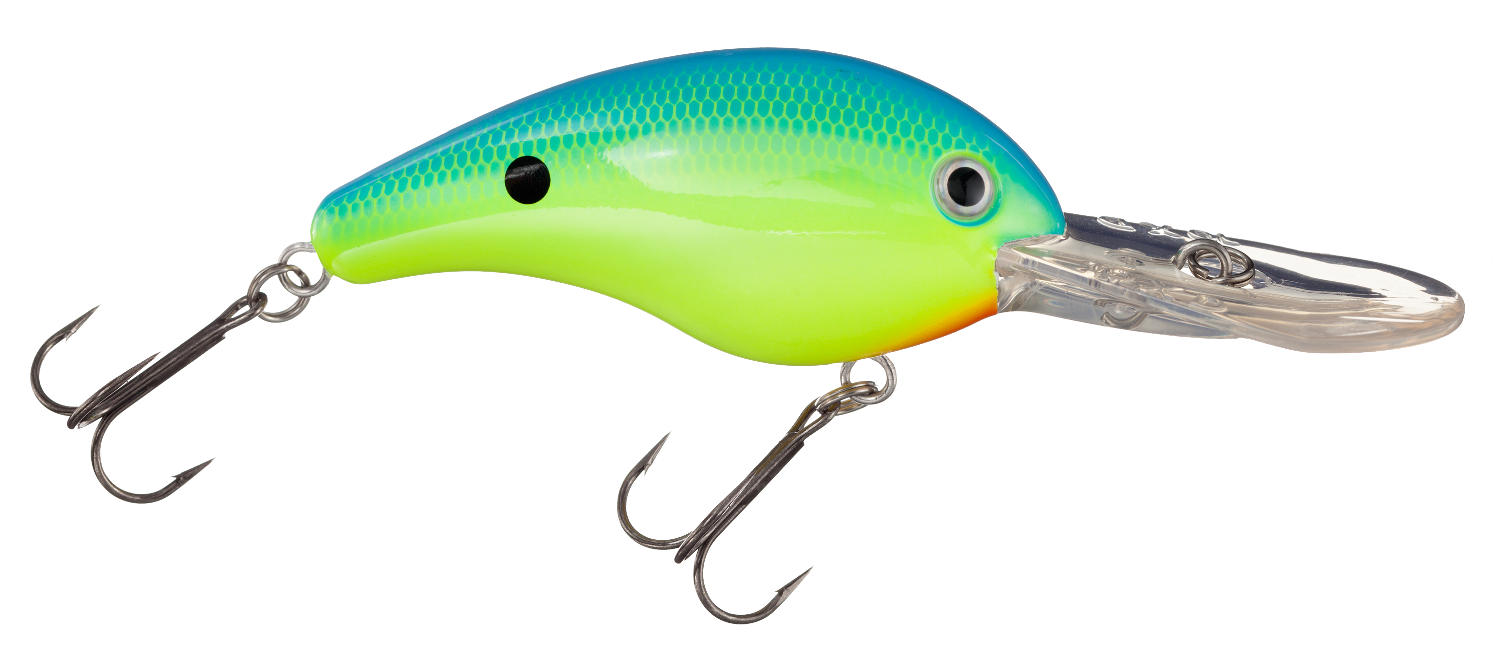 Image of Strike King Pro Model Crankbait - 10XD Series - 4″ - Power Blue Back Chartreuse