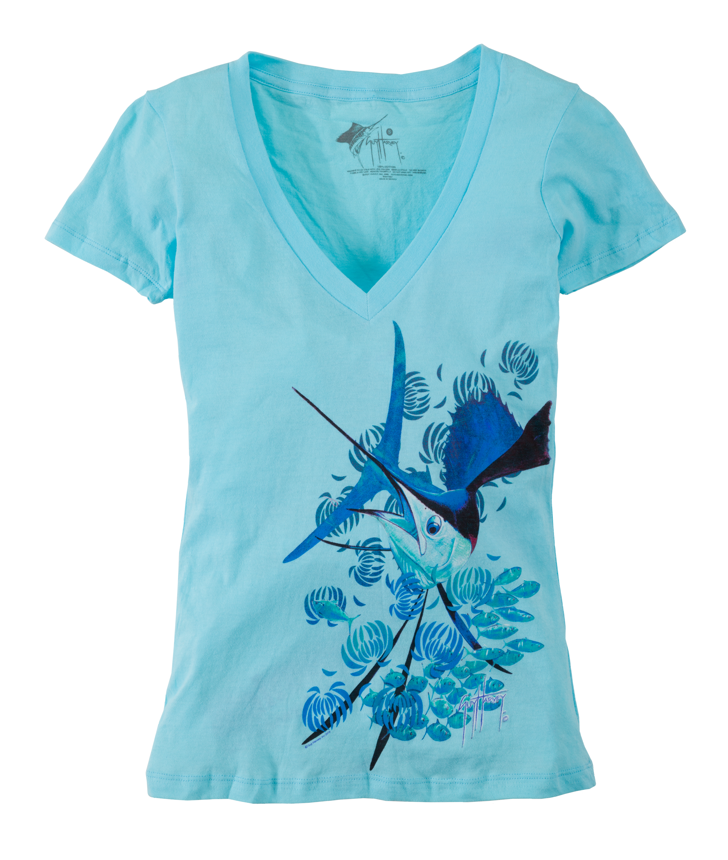 Guy Harvey by AFTCO Bluewater By a Thread T-Shirt for Ladies - Cancun - XS