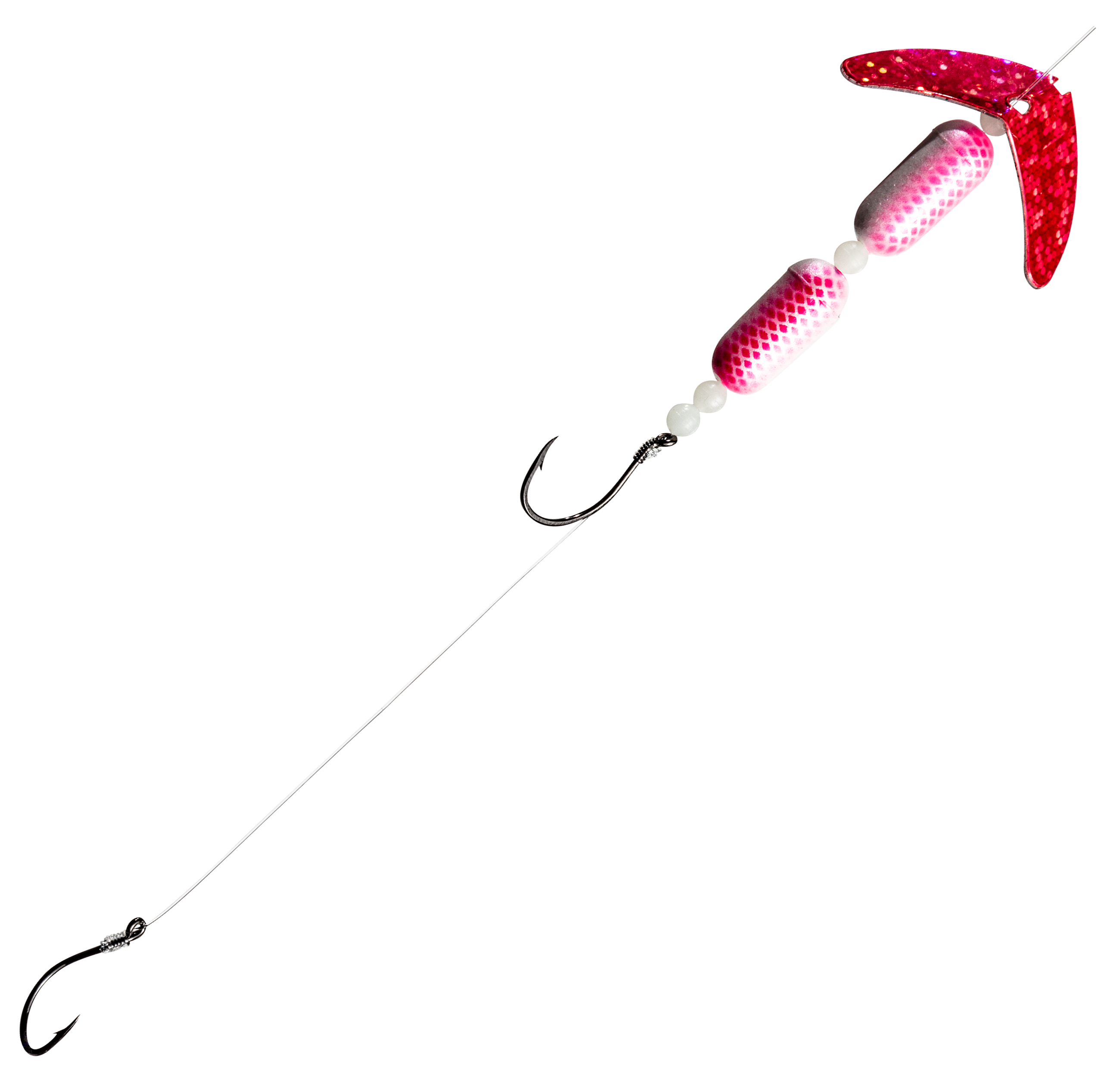 Macks Lure Floating Crawler Rig - Pink/Pearl