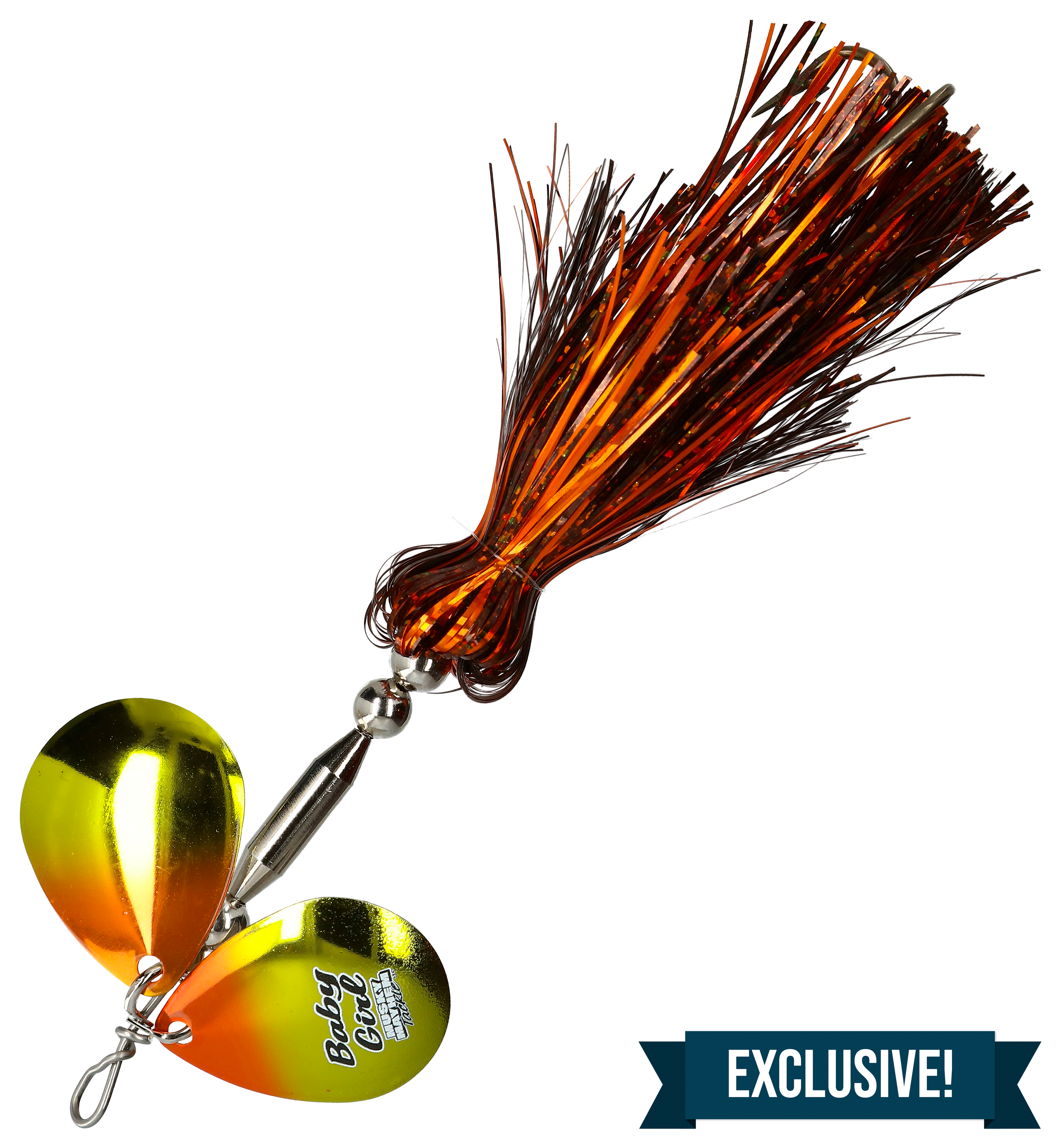 Musky Mayhem Baby Girl Spinner - 7 - Heavy Metal Walleye