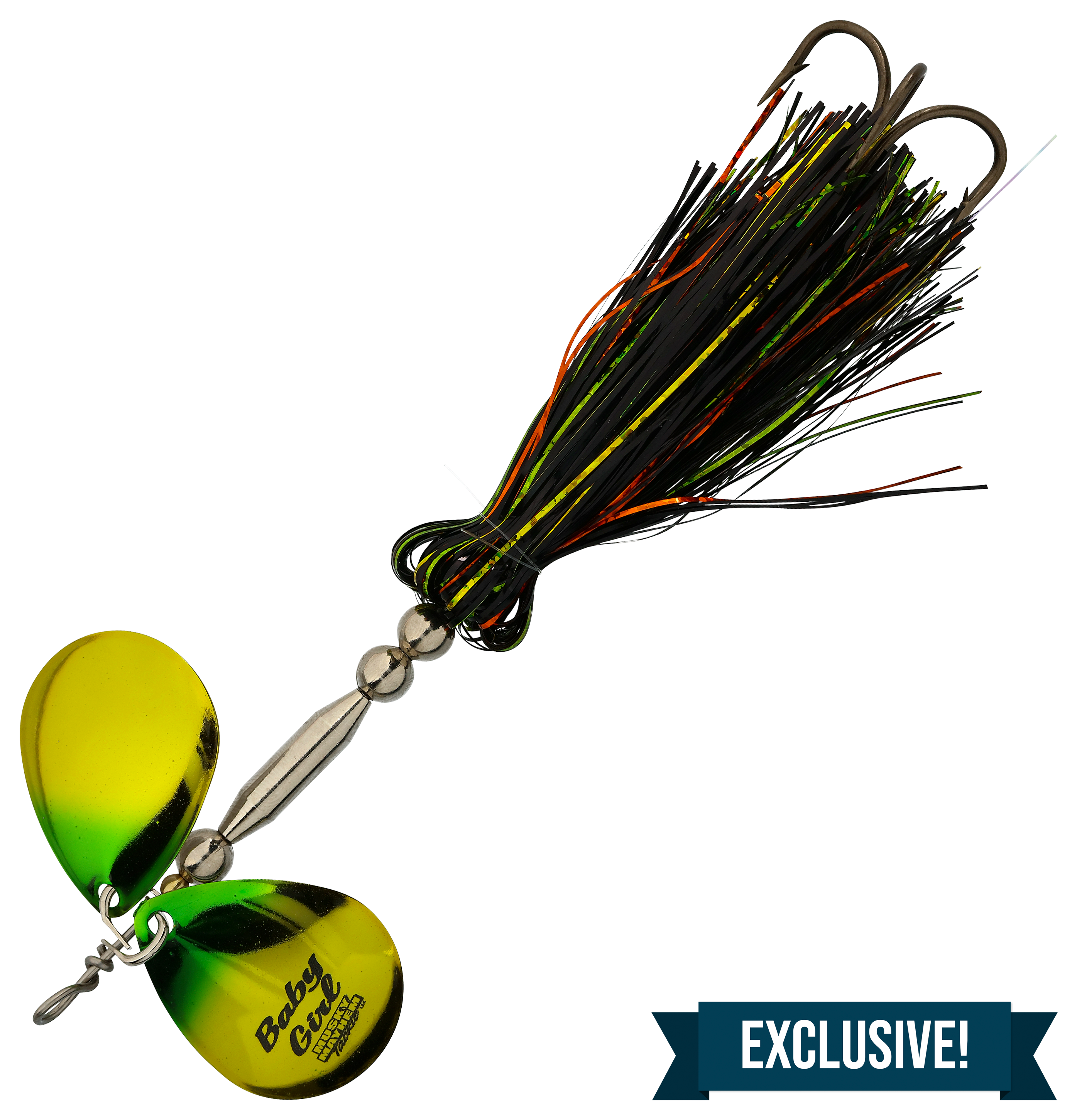 Musky Mayhem Baby Girl Spinner - 7 - Heavy Metal Perch