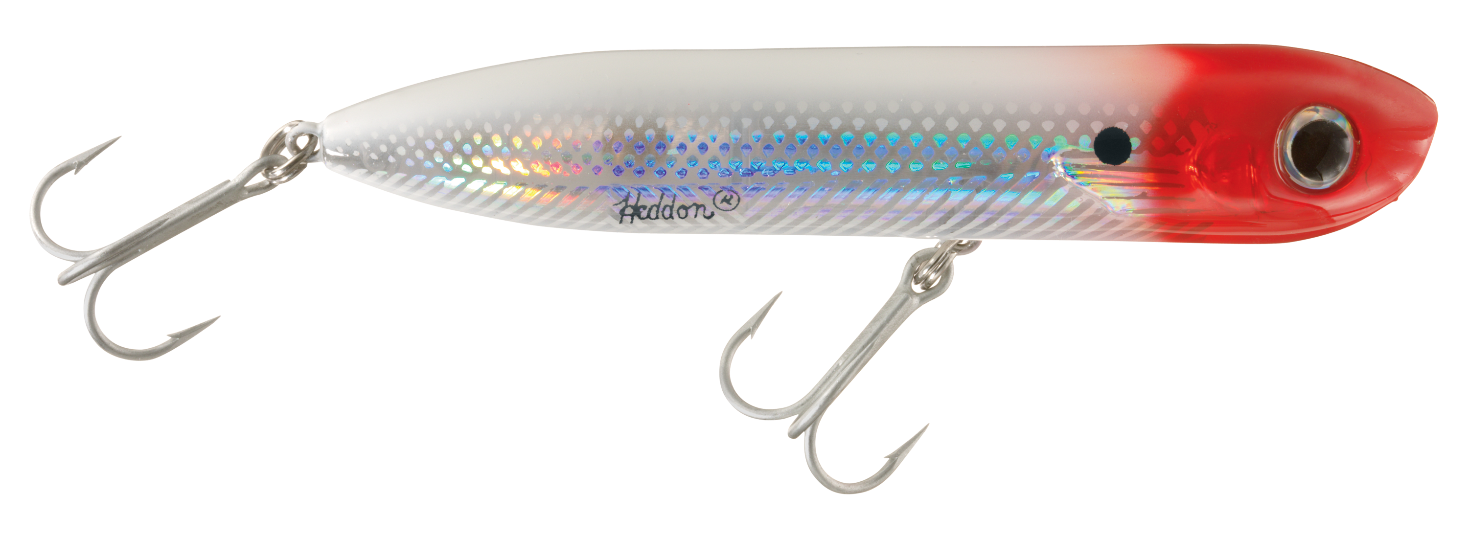 Heddon Saltwater Chugn Spook Jr. - 3-1/2 - Red Head Flash