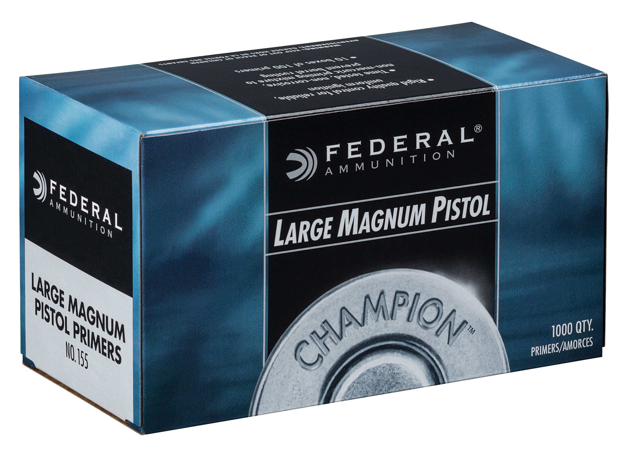 Federal Champion Large Pistol Magnum Centerfire Primers - 155 - 1000