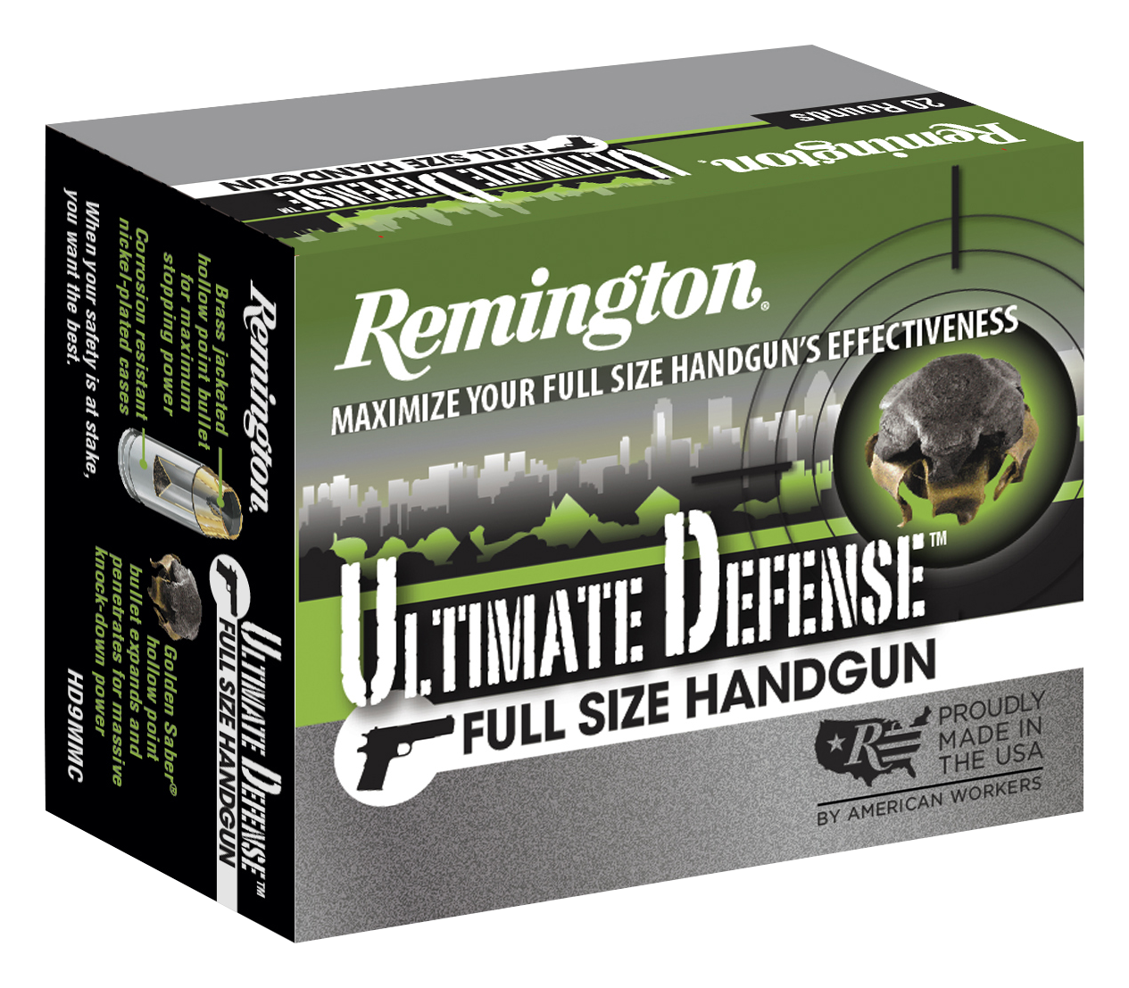 Image of Remington Ultimate Defense .40 Smith &Wesson 180 Grain Personal Defense Handgun Cartridges
