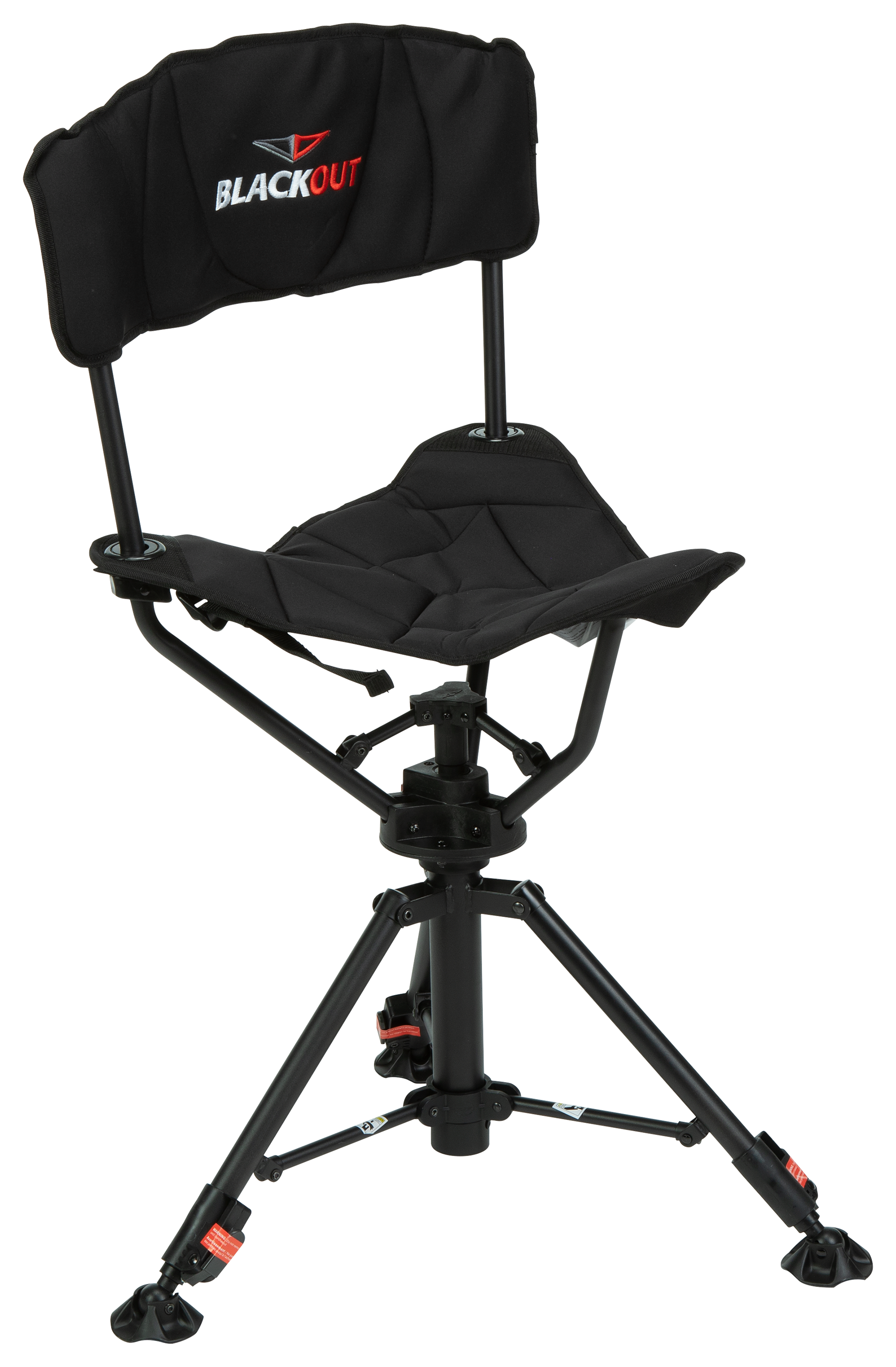 BlackOut Swivel Tripod Chair - BlackOut