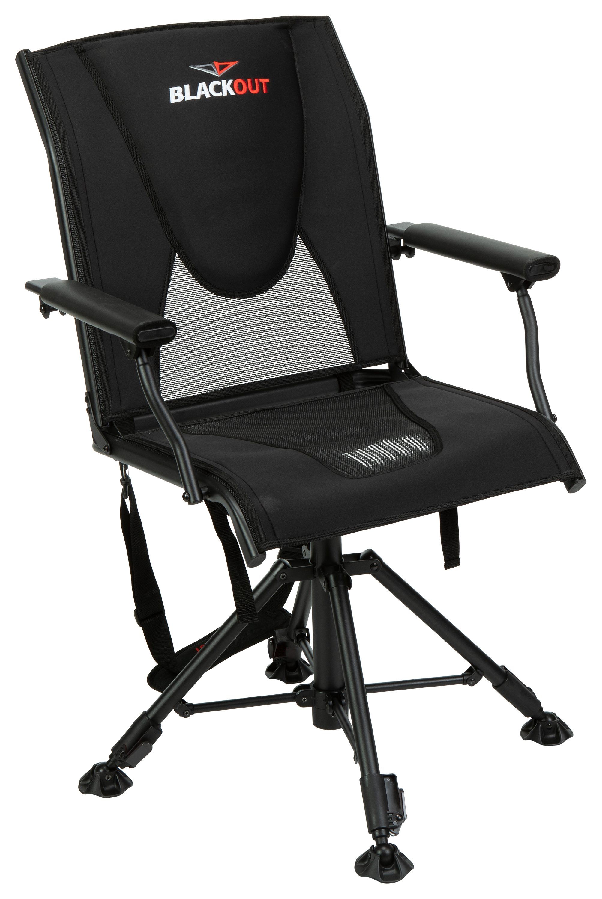 BlackOut Swivel Hard-Arm Chair - BlackOut