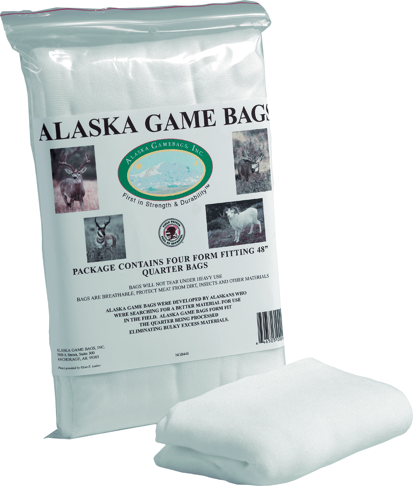 Alaska Game Bags - Quarter Bags 4-Pack - Alaska Game Bags