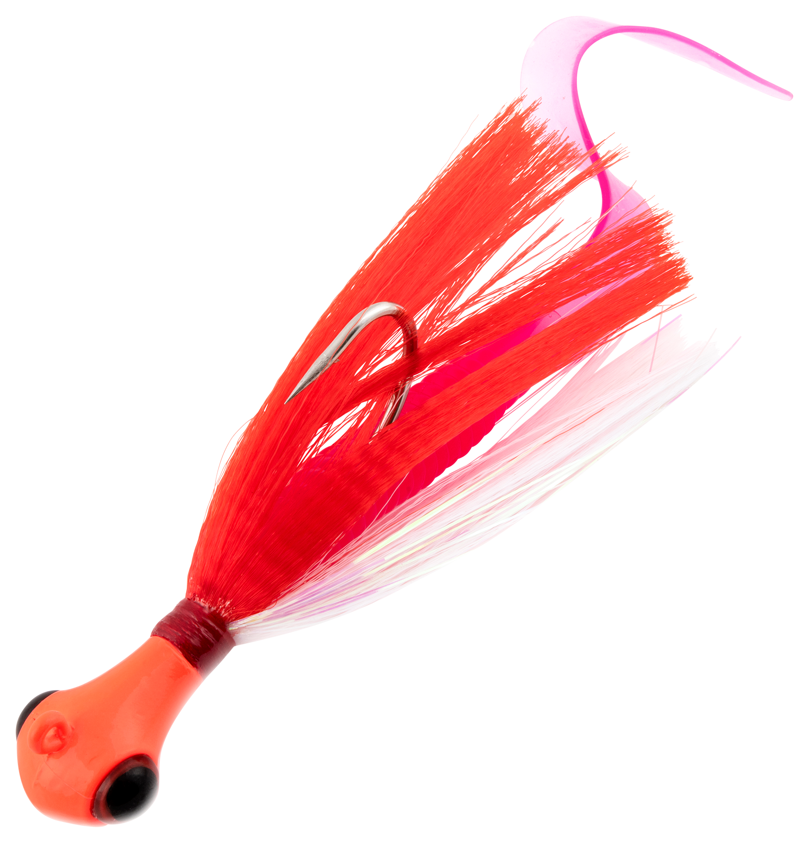 Buccaneer Bait Company Oval Cobia Jig - 2 oz. - White Orange