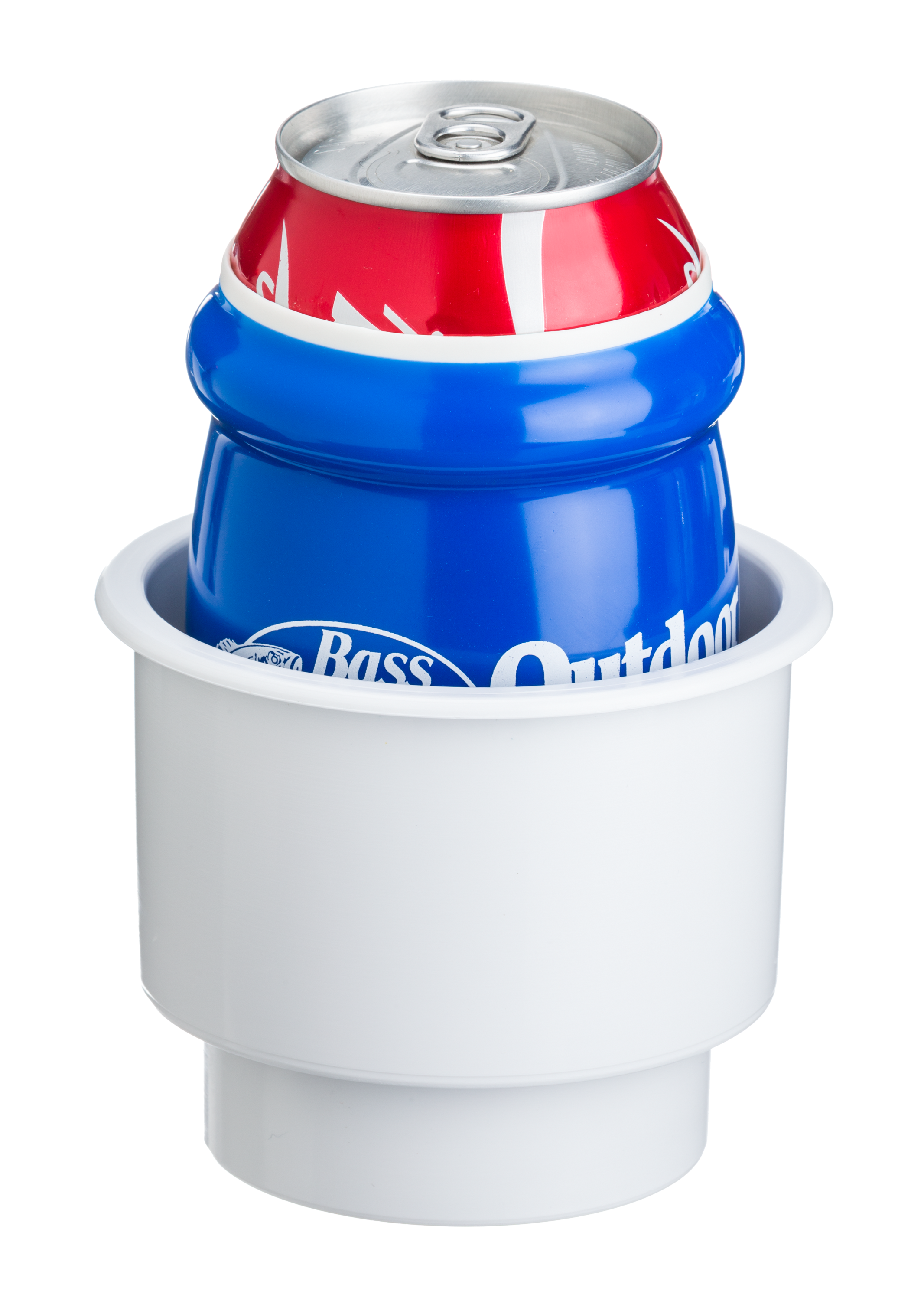 Sea Dog Flush-Mount Combo Drink Holder - White