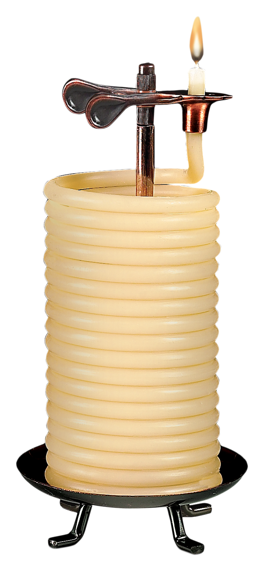 Eclipse Home Decor Candle by the Hour Unscented Beeswax Candle with Vertica