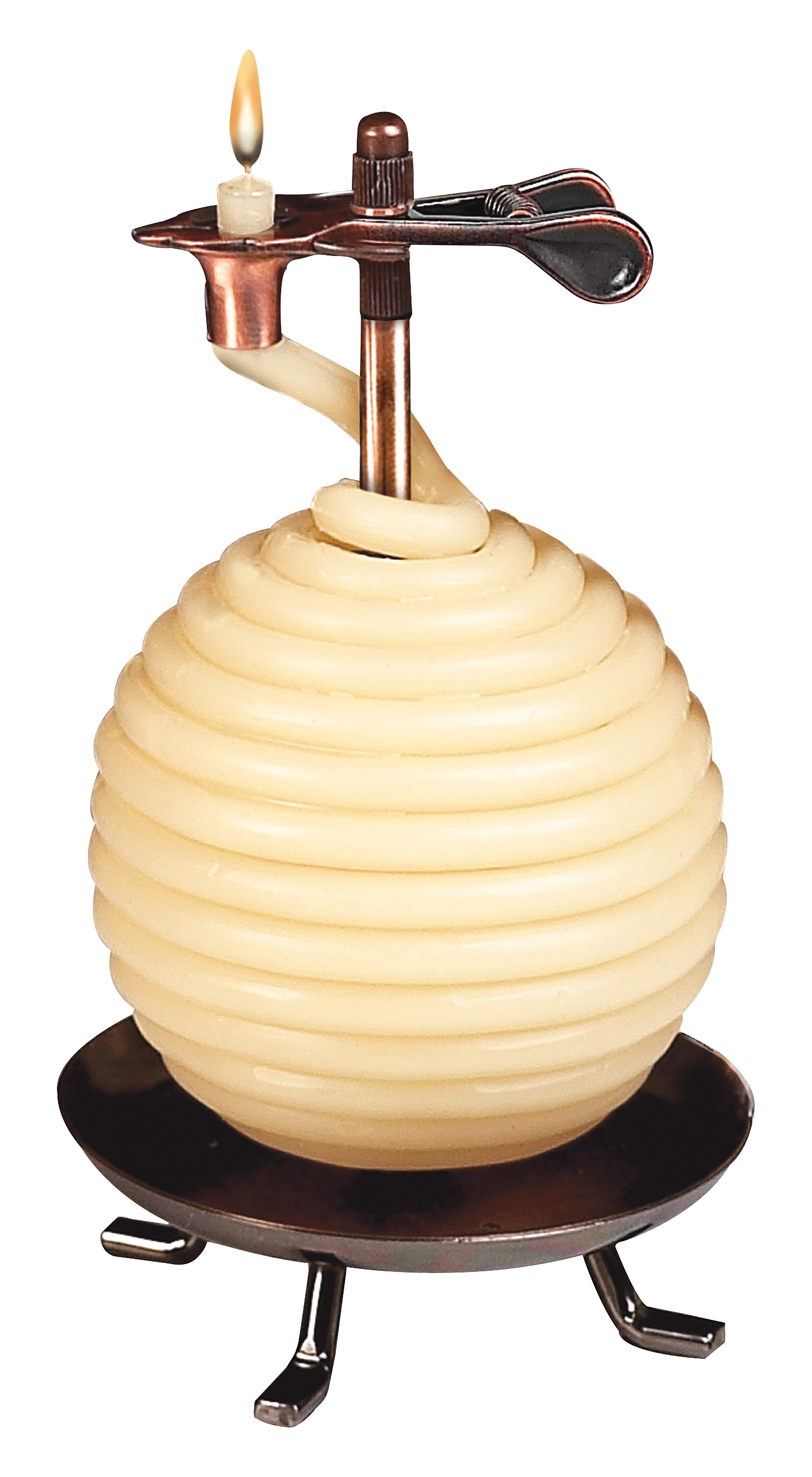 Eclipse Home Decor Candle by the Hour 60-Hour Round Beeswax - Candle
