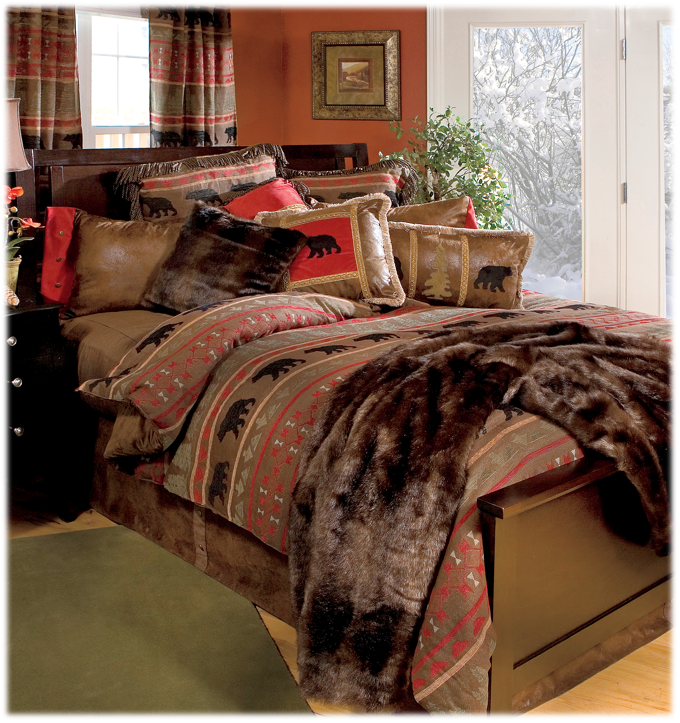 Bear Country Bedding Collection Comforter - 5-piece Set - Queen