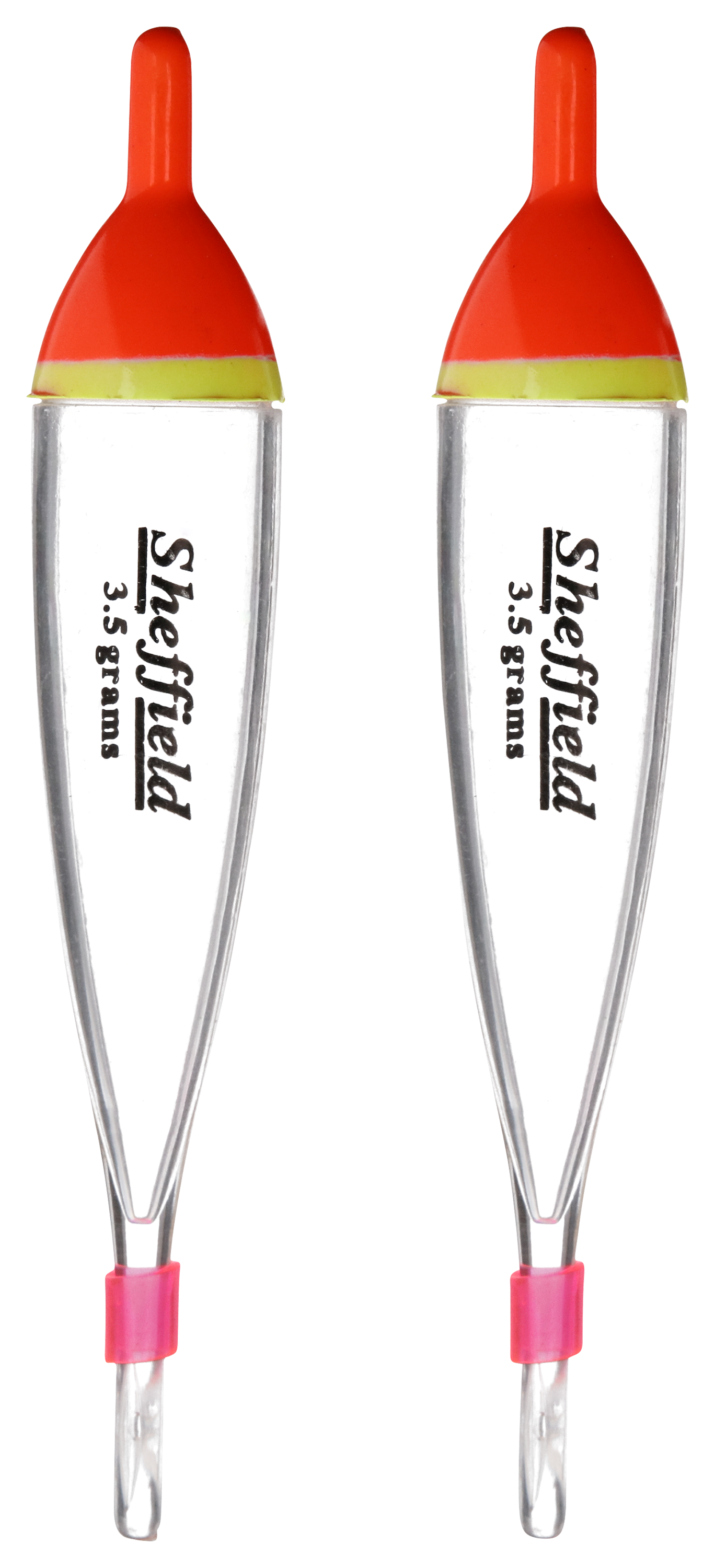 Sheffield Float - 4-1/8 - Fluorescent Orange/Clear