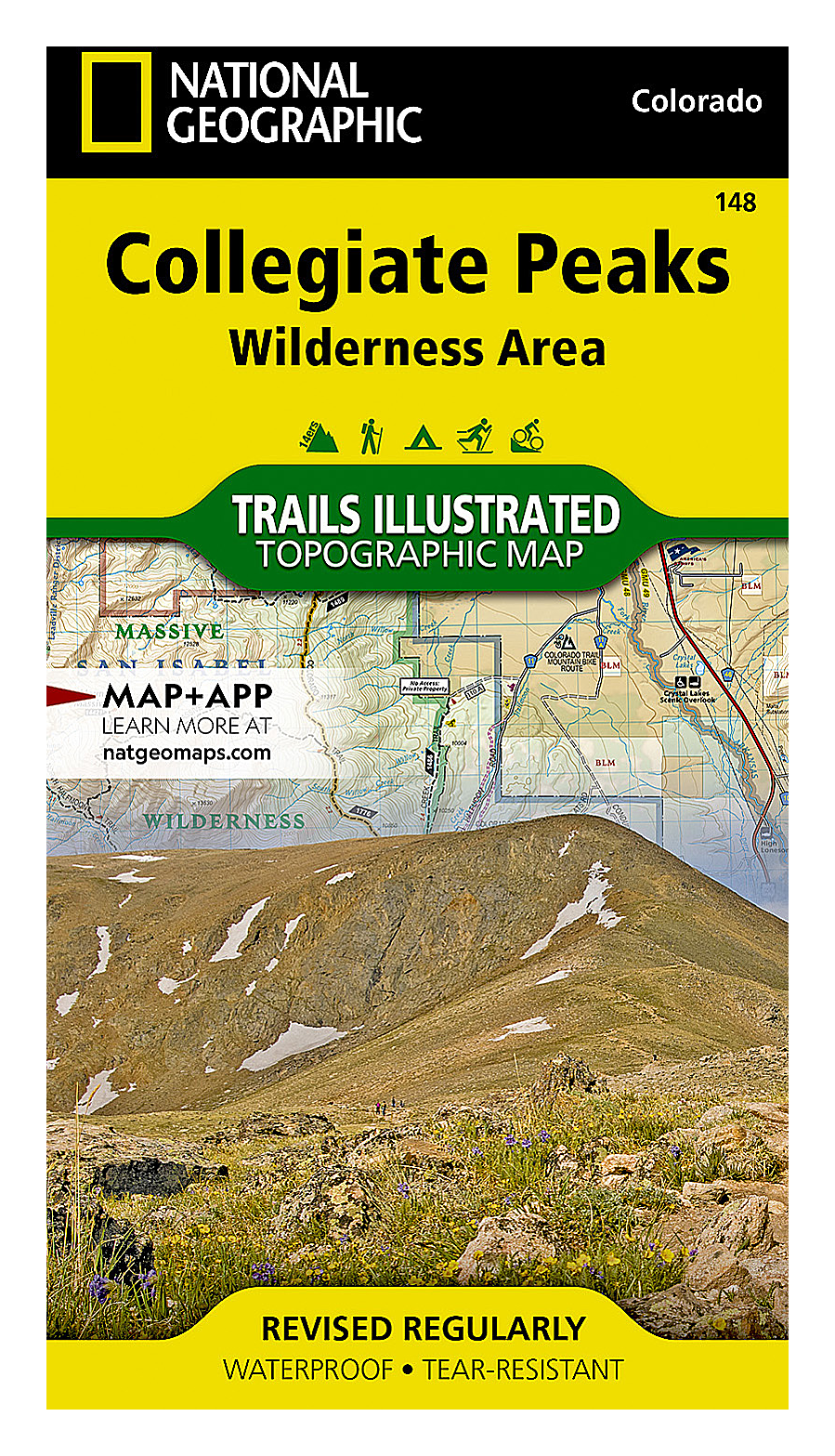 National Geographic Trails Illustrated Topographic Map Guide Series - Colorado - Collegiate Peaks - National Geographic