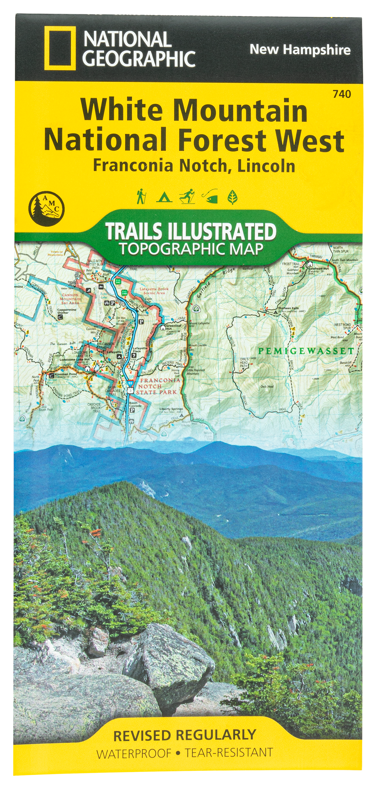 National Geographic National Forests Trails Illustrated Topographic Map Series - New Hampshire - White Mt. National Forest - NE - National Geographic