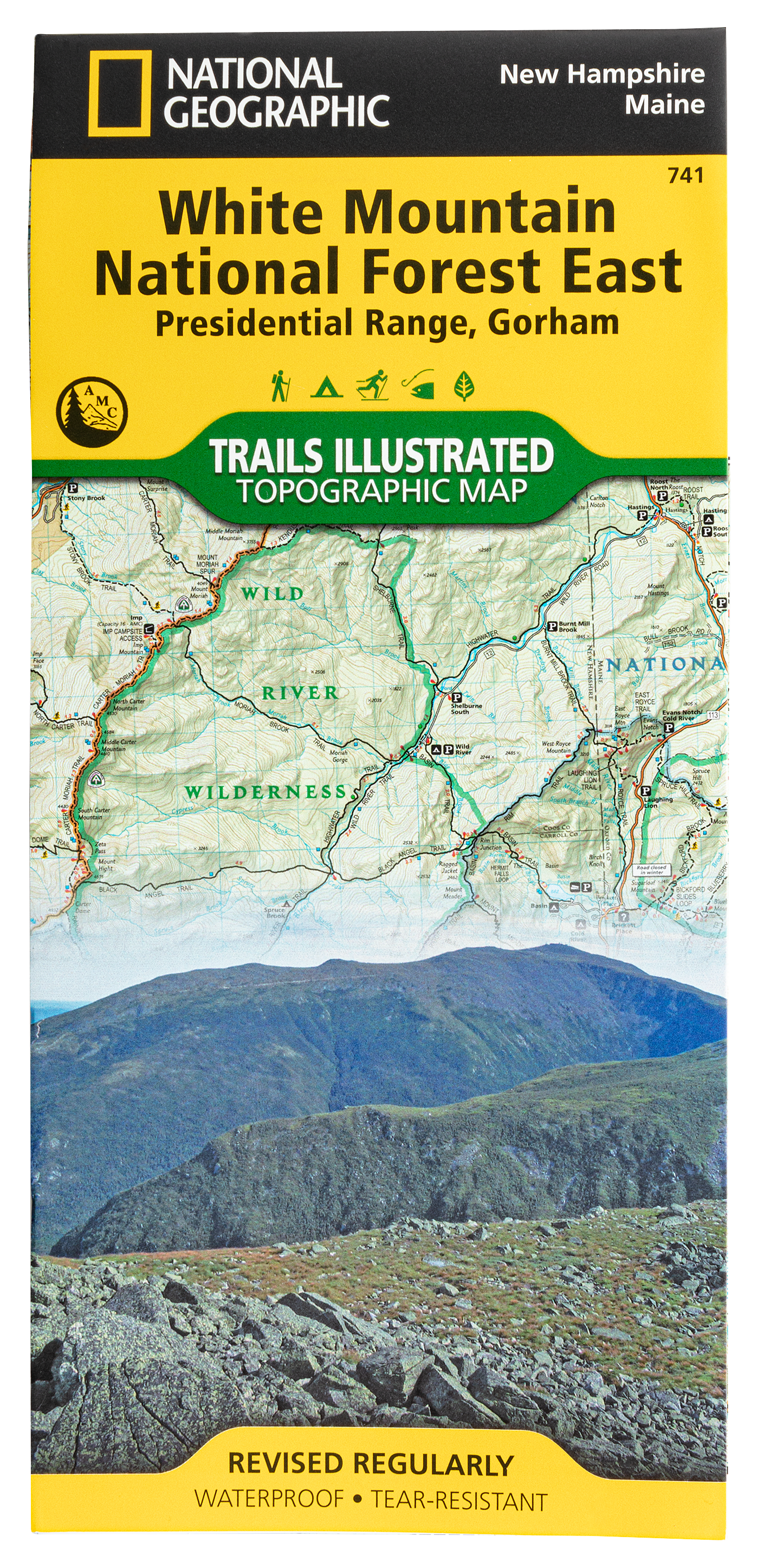 National Geographic National Forests Trails Illustrated Topographic Map Series - NH/ME - White Mt. National Forest East - NE - National Geographic