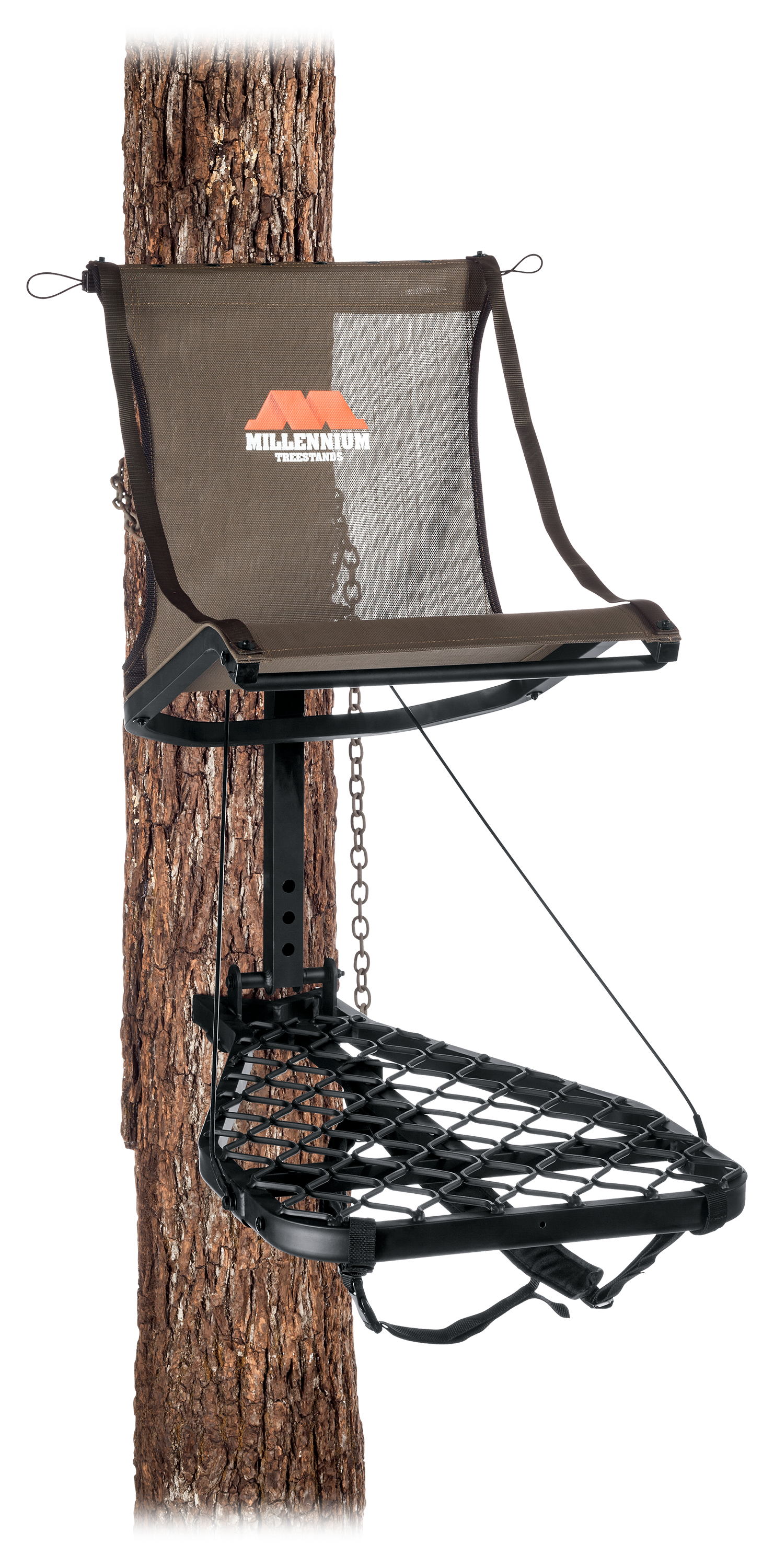 Millennium Treestands M100U Lock-On Lite Hang-On Treestand - Brown
