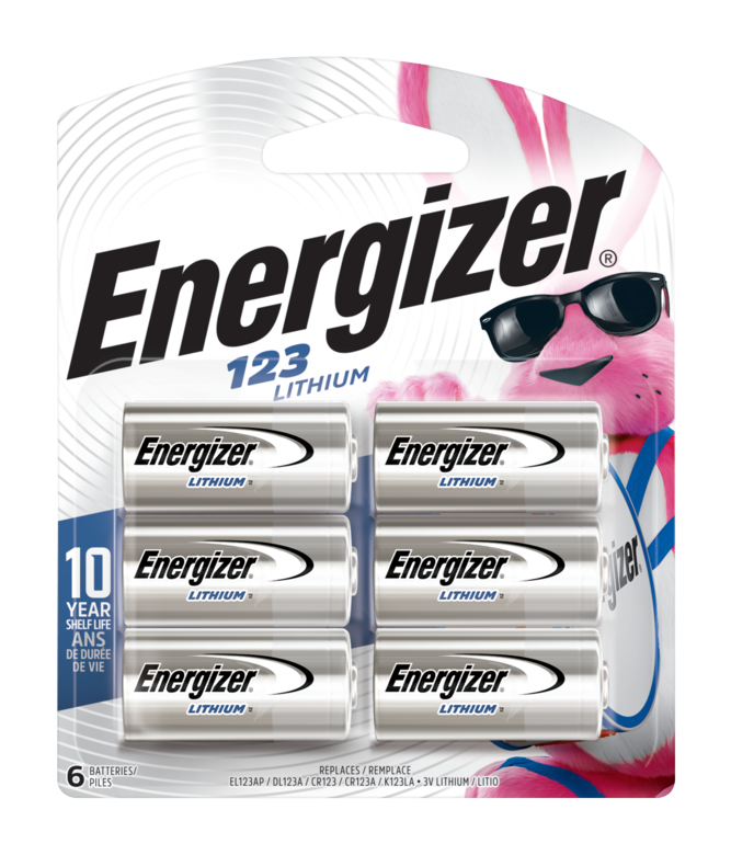 Energizer 123 3V Lithium Batteries 6-Pack - Energizer